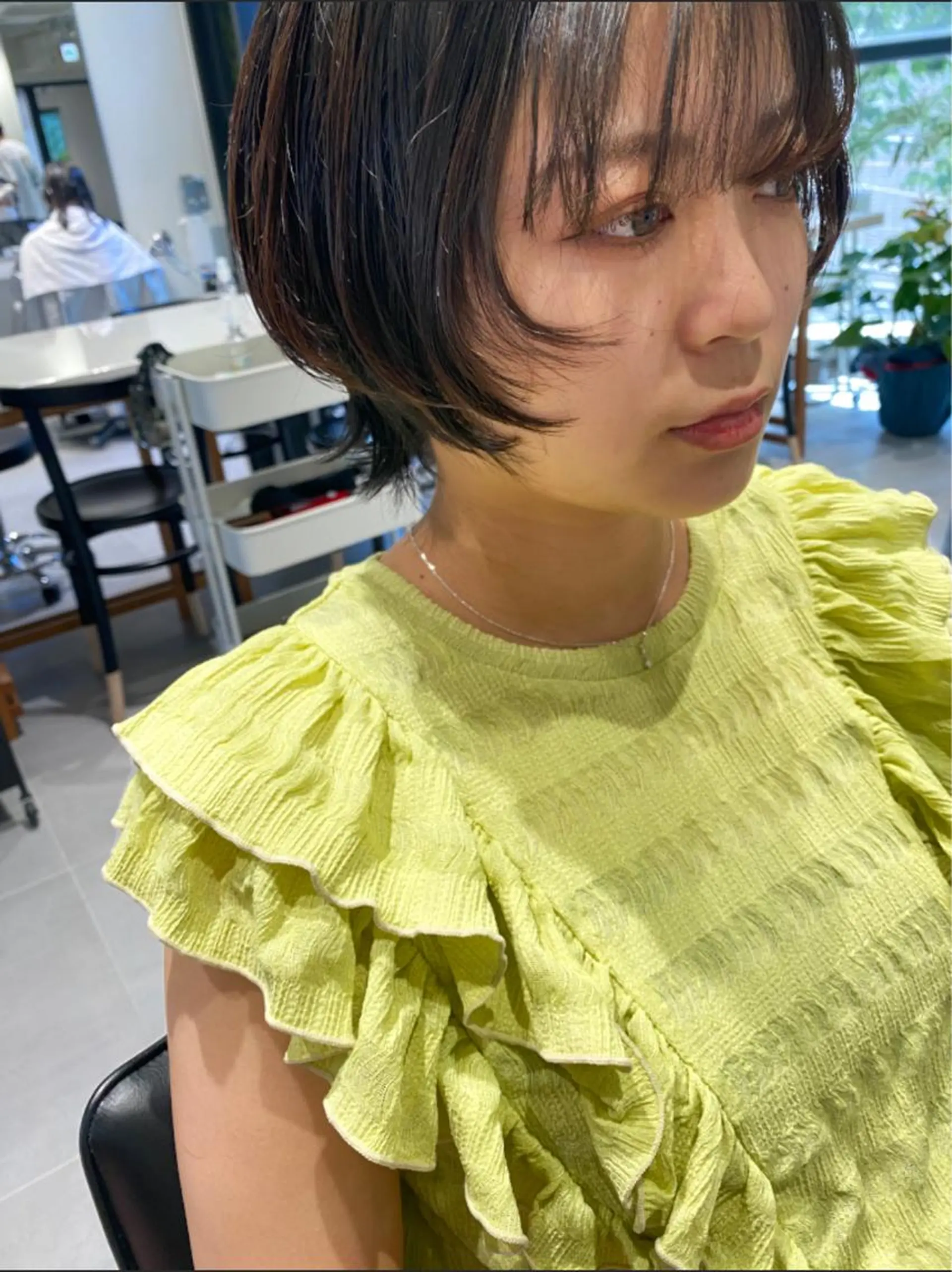 ショート カラー ヘアアレンジ ウルフカット stylist/蛯谷 珠里のヘアスタイル