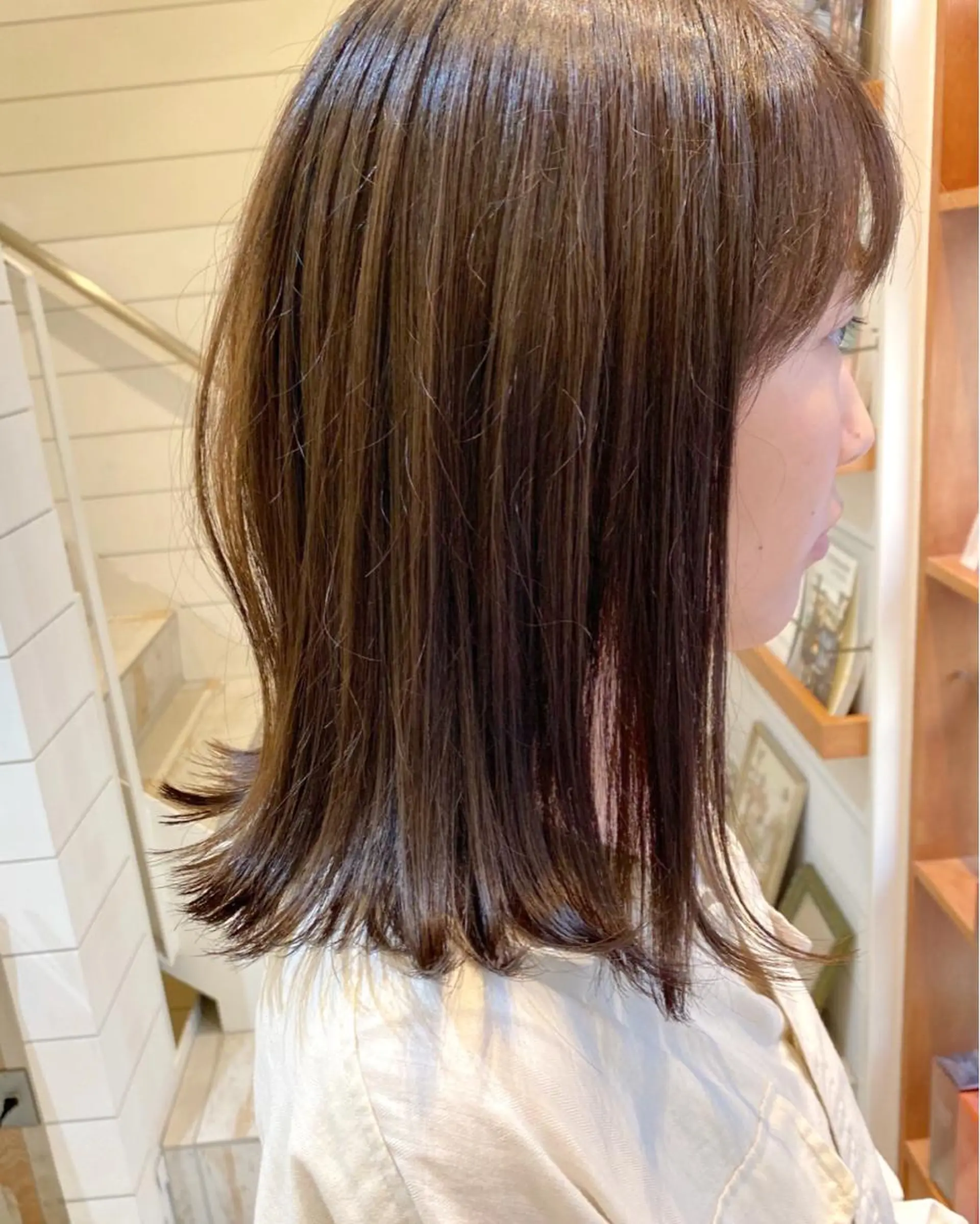 セミロング カラー 透明感カラー 赤み消し/透明感 🪽◝✩ 武者春花のヘアスタイル