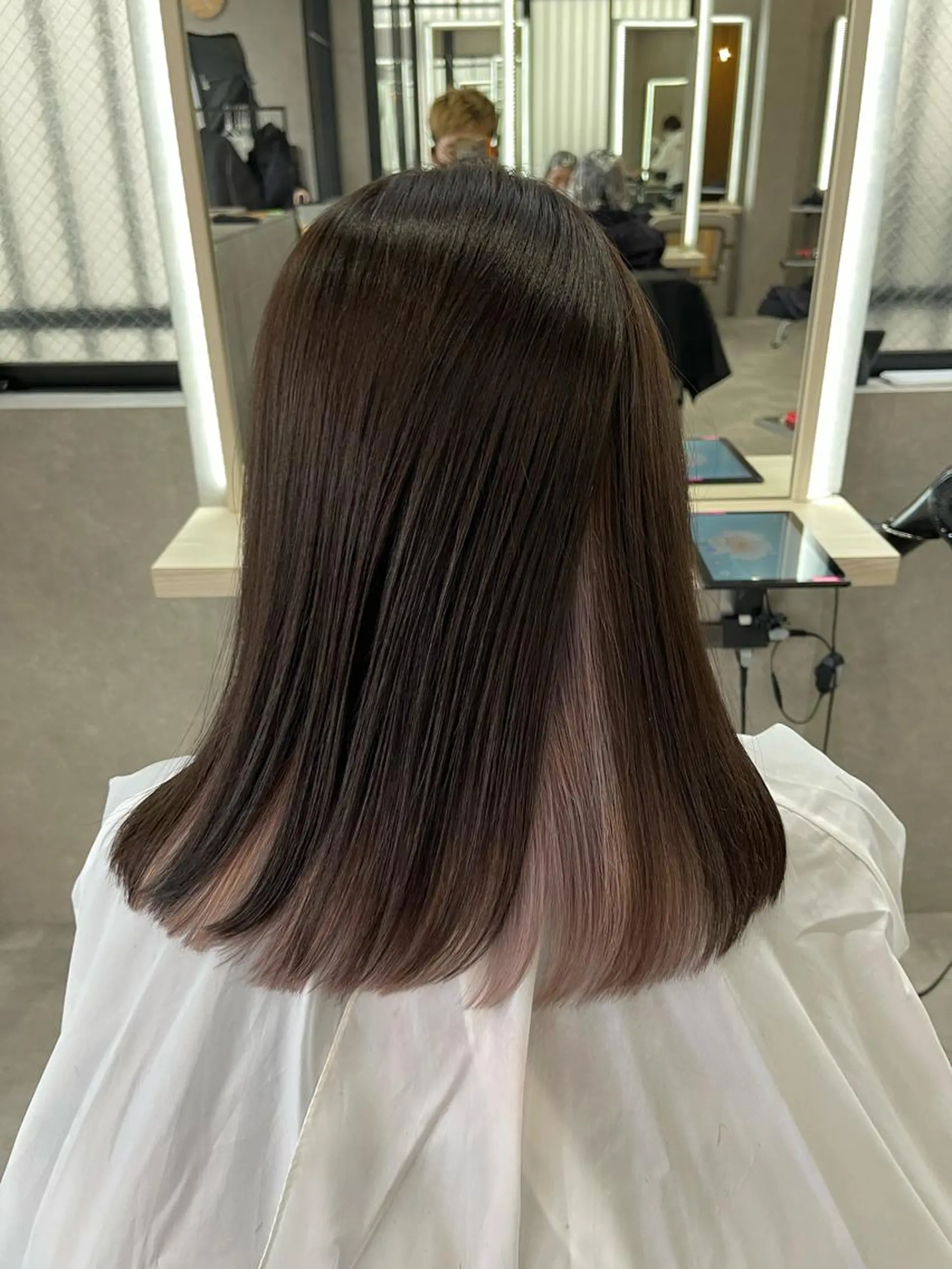 ミディアム カラー カット ヘアカラー トリートメント mood tatemachiのヘアスタイル