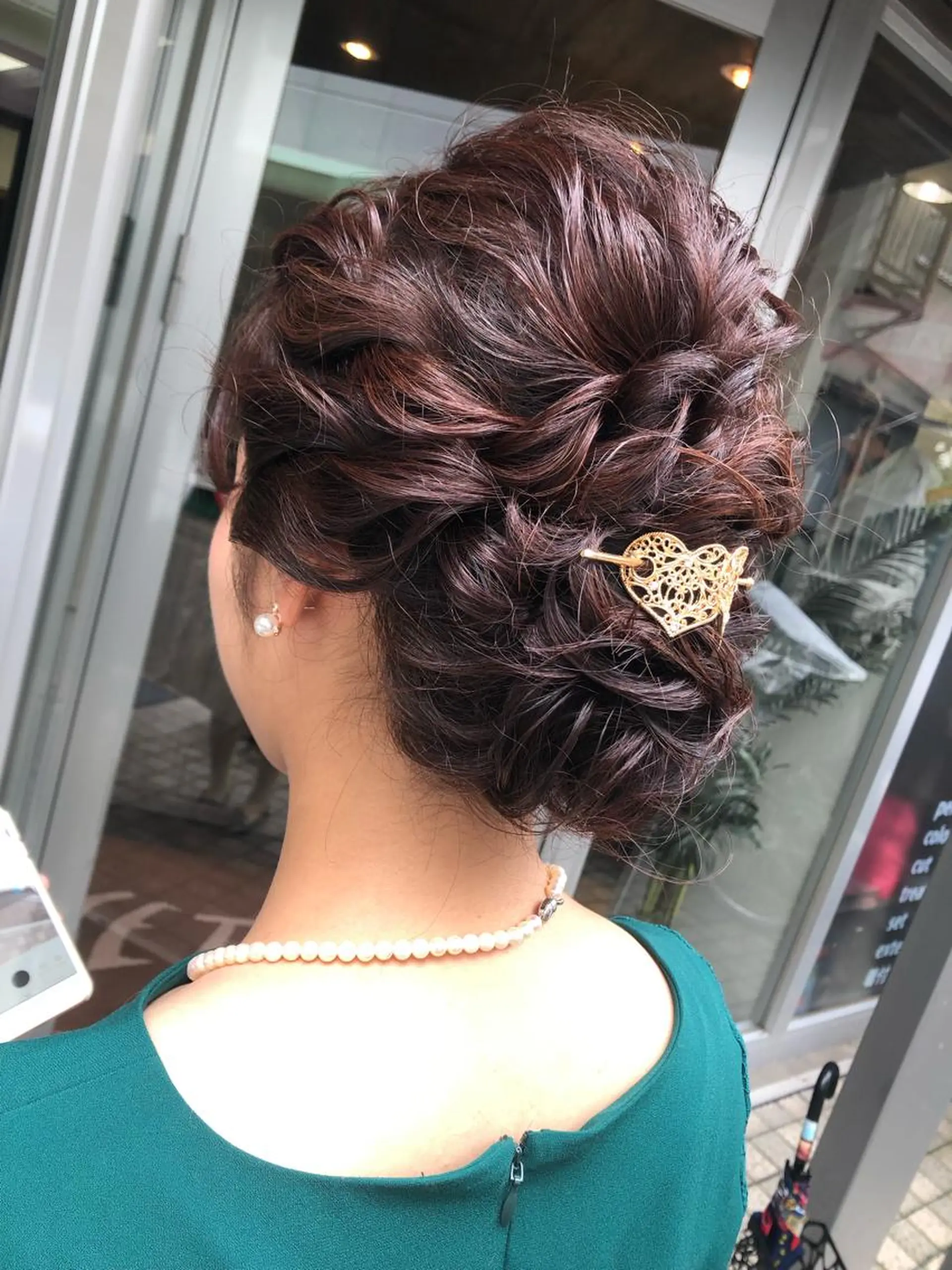 ミディアム ヘアアレンジ ヘアセット pep所属・pep natsumiのヘアスタイル