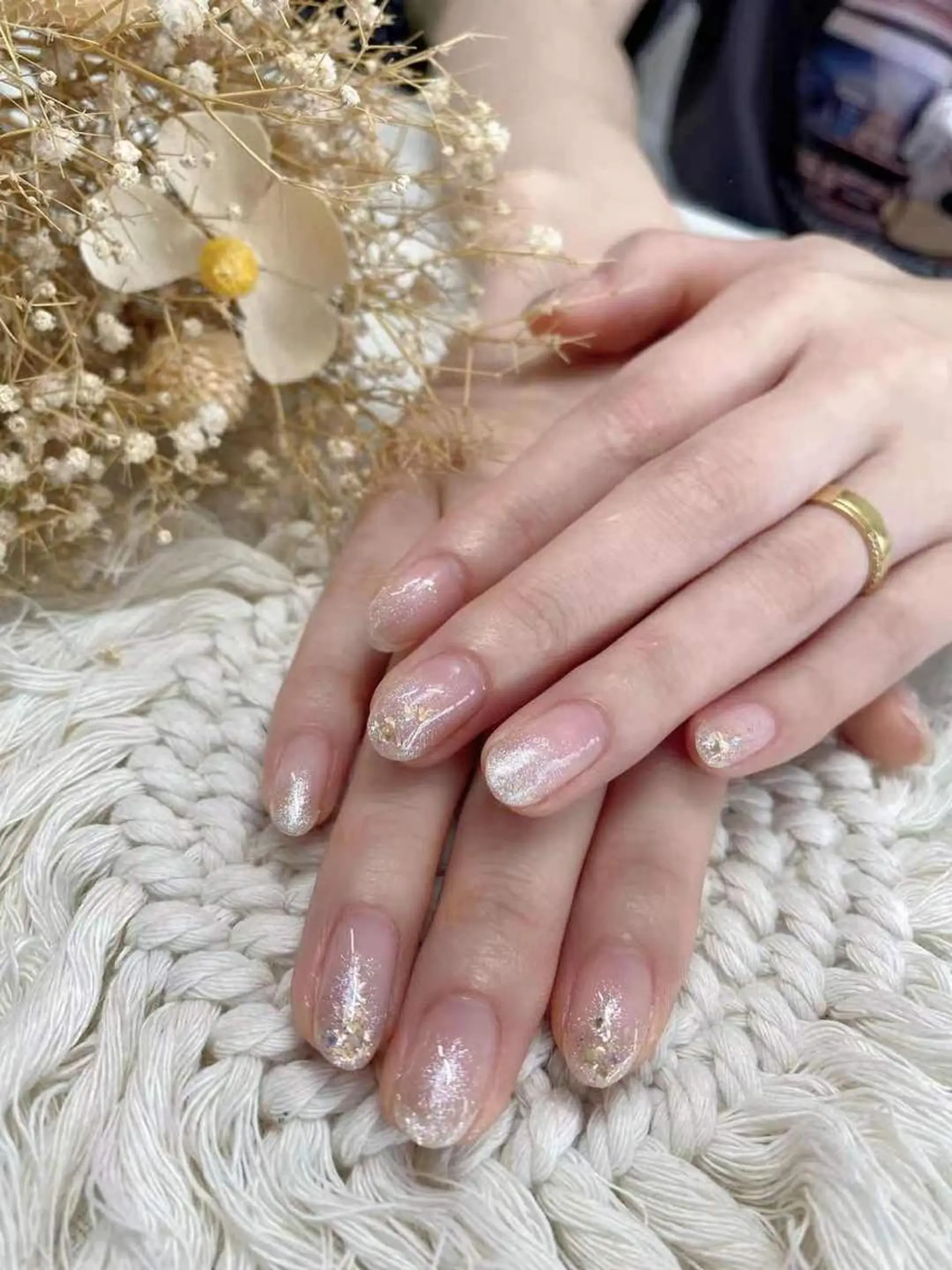 ネイル グラデーション ラメ(グリッター) ラメグラデーション Kira Nailのネイルデザイン