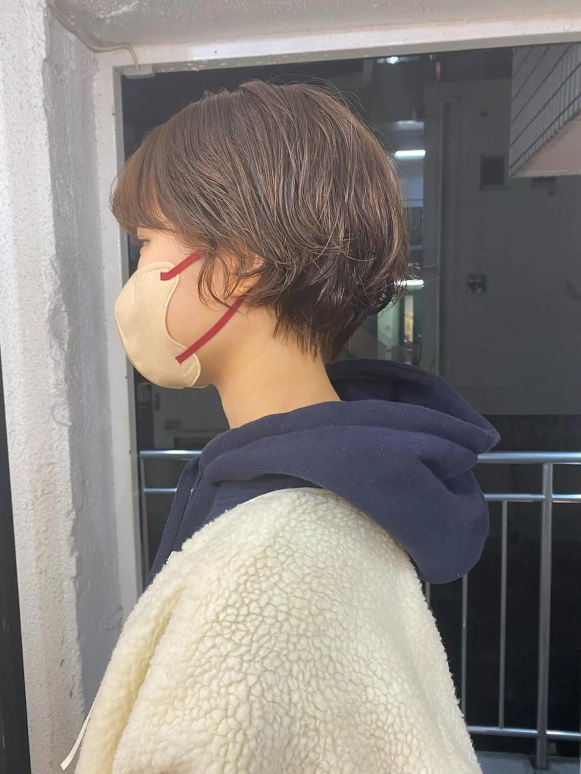 ショート パーマ カット パーマ トリートメント パーマ、髪質改善 菊地美月のヘアスタイル