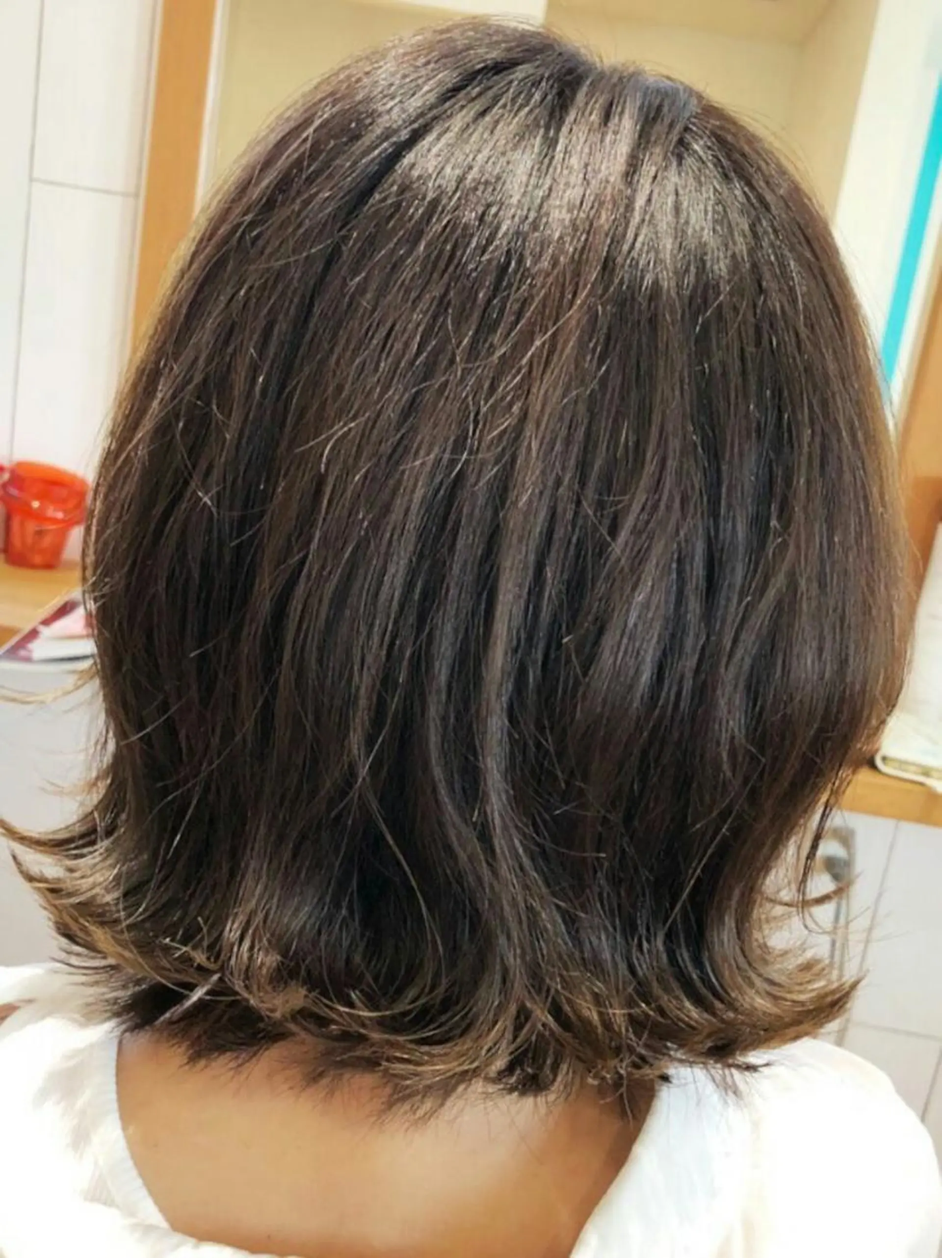 パーマ カラー ヘアアレンジ 切りっぱなしボブ ボブ ドゥワドフェパマル所属・畠村 美智子のヘアスタイル