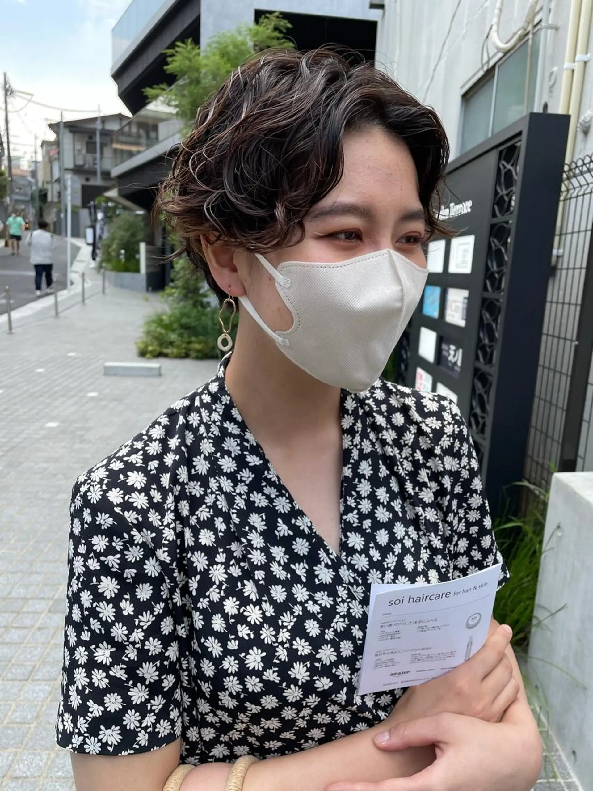 ショート パーマ ハンサムショート ショートヘア カット パーマ トリートメント パーマ/透明感カラー /ボブ/吉田一生のヘアスタイル