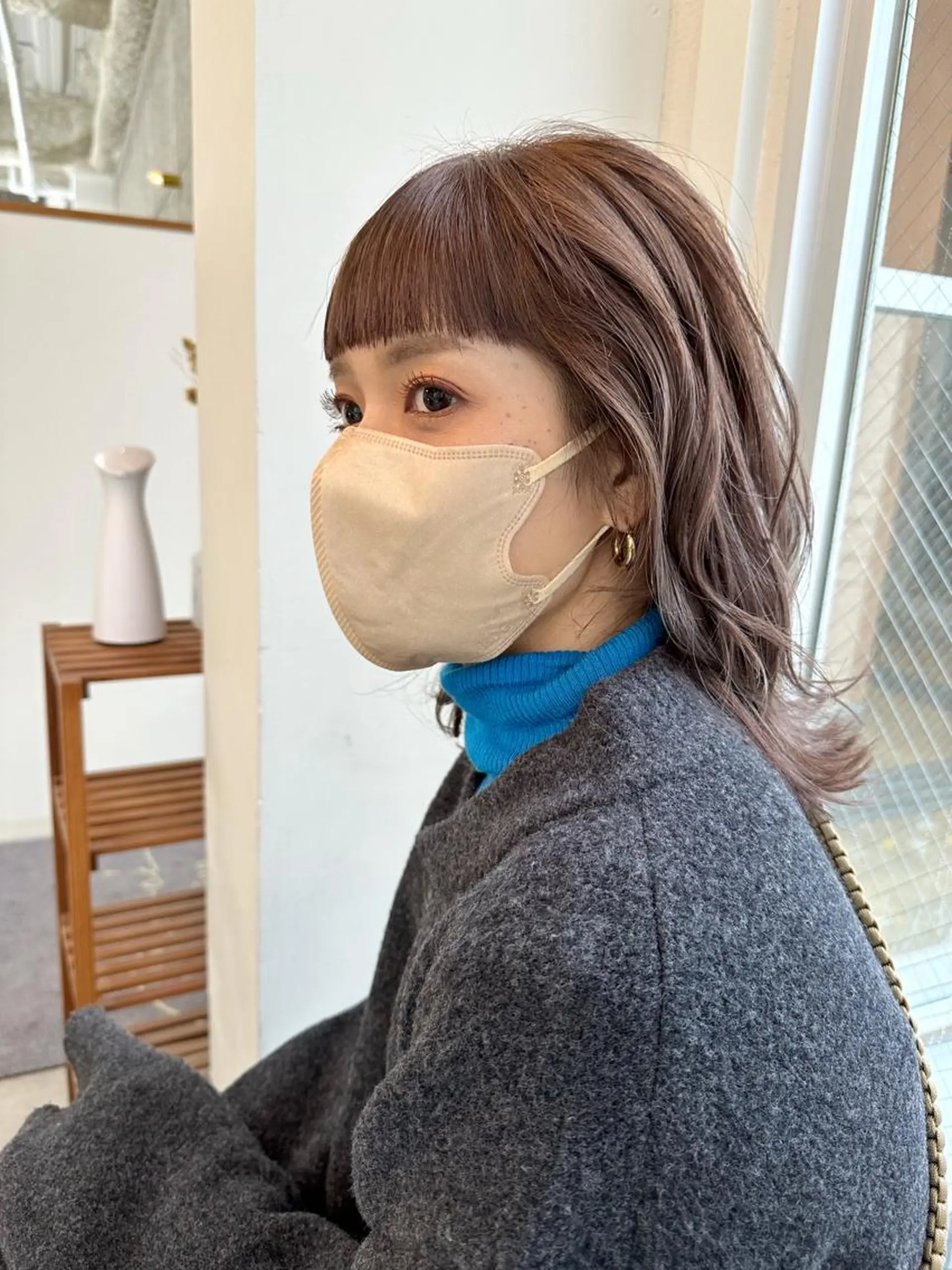 セミロング カラー カット ヘアカラー トリートメント 八谷 将平のヘアスタイル