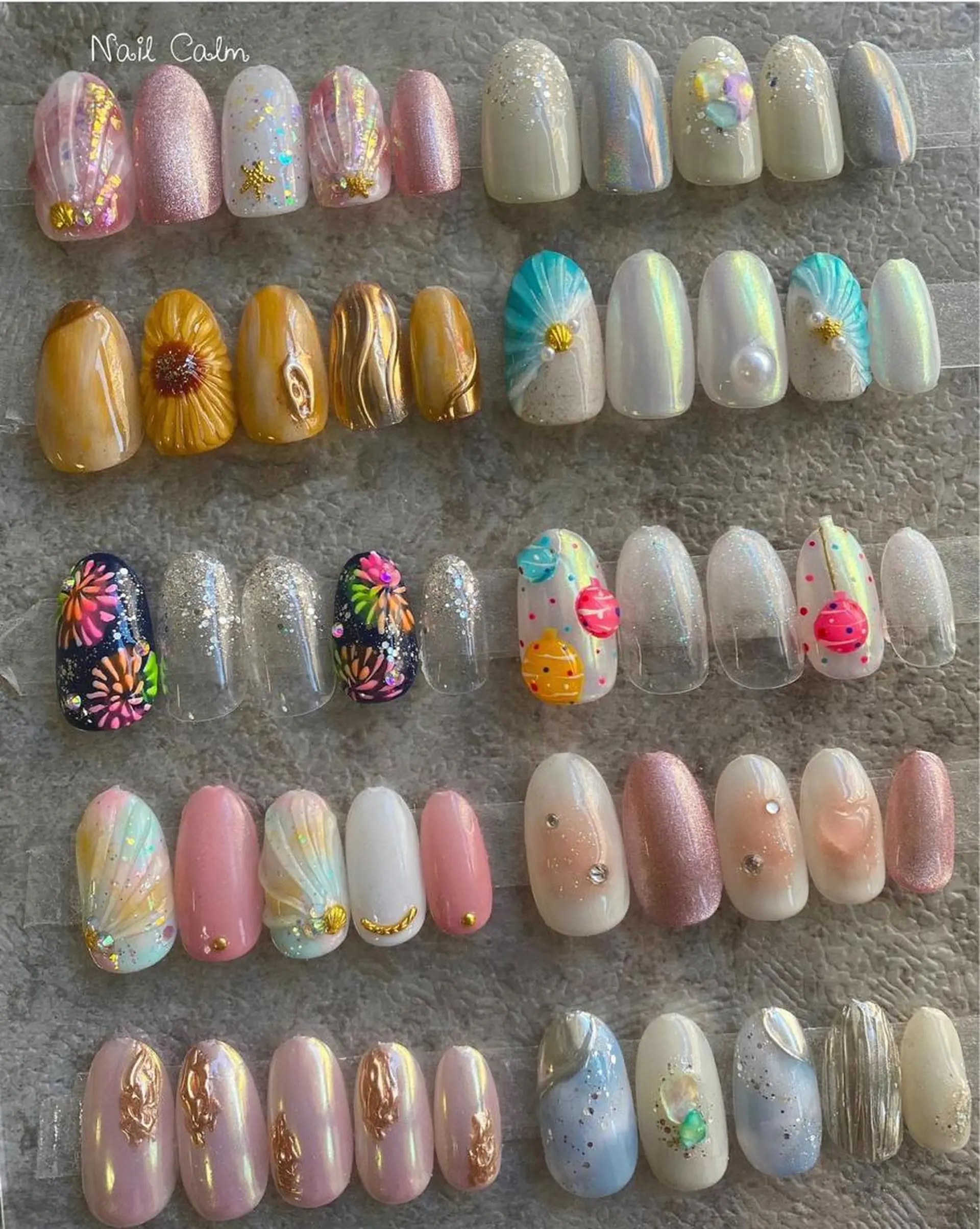 ネイル アートネイル ハンドネイル Nail Calm所属・プライベートサロン Calmのネイルデザイン