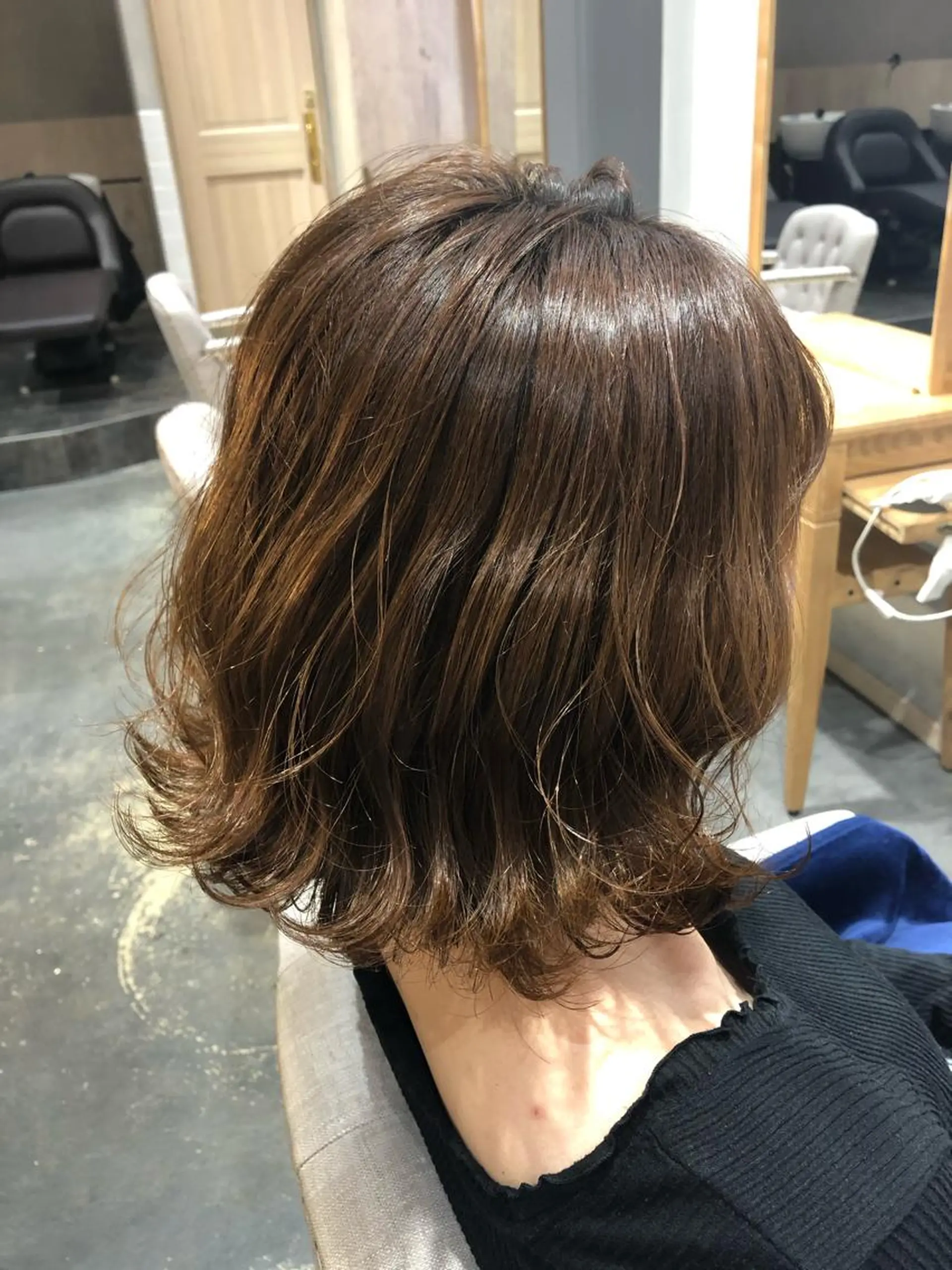 ショート 切りっぱなしボブ ボブ カット 縮毛矯正、似合わせ カット✂️大谷勇輝のヘアスタイル
