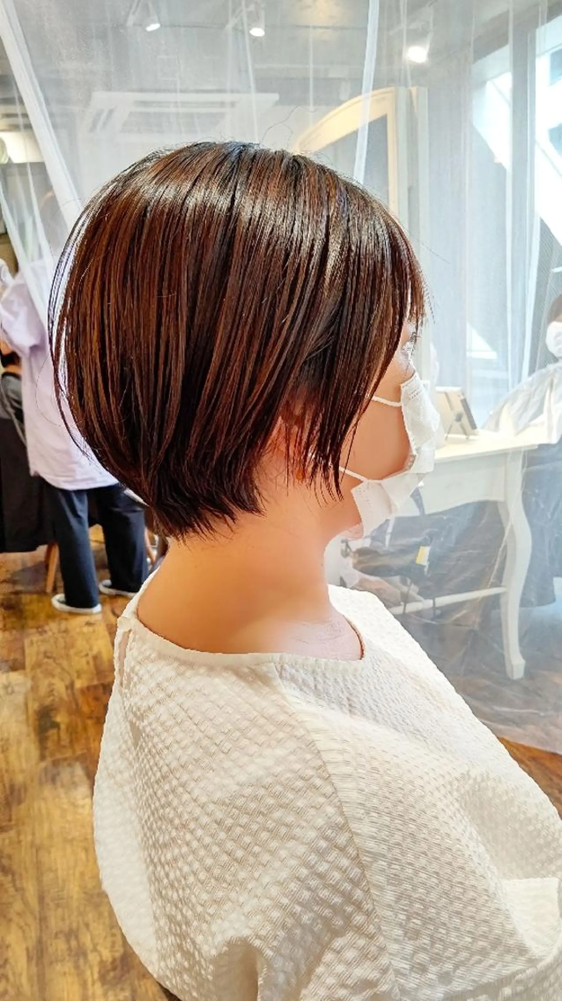 ショート 丸みショート ショートヘア 【似合わせ・レイヤー ・パーマ】海気のヘアスタイル