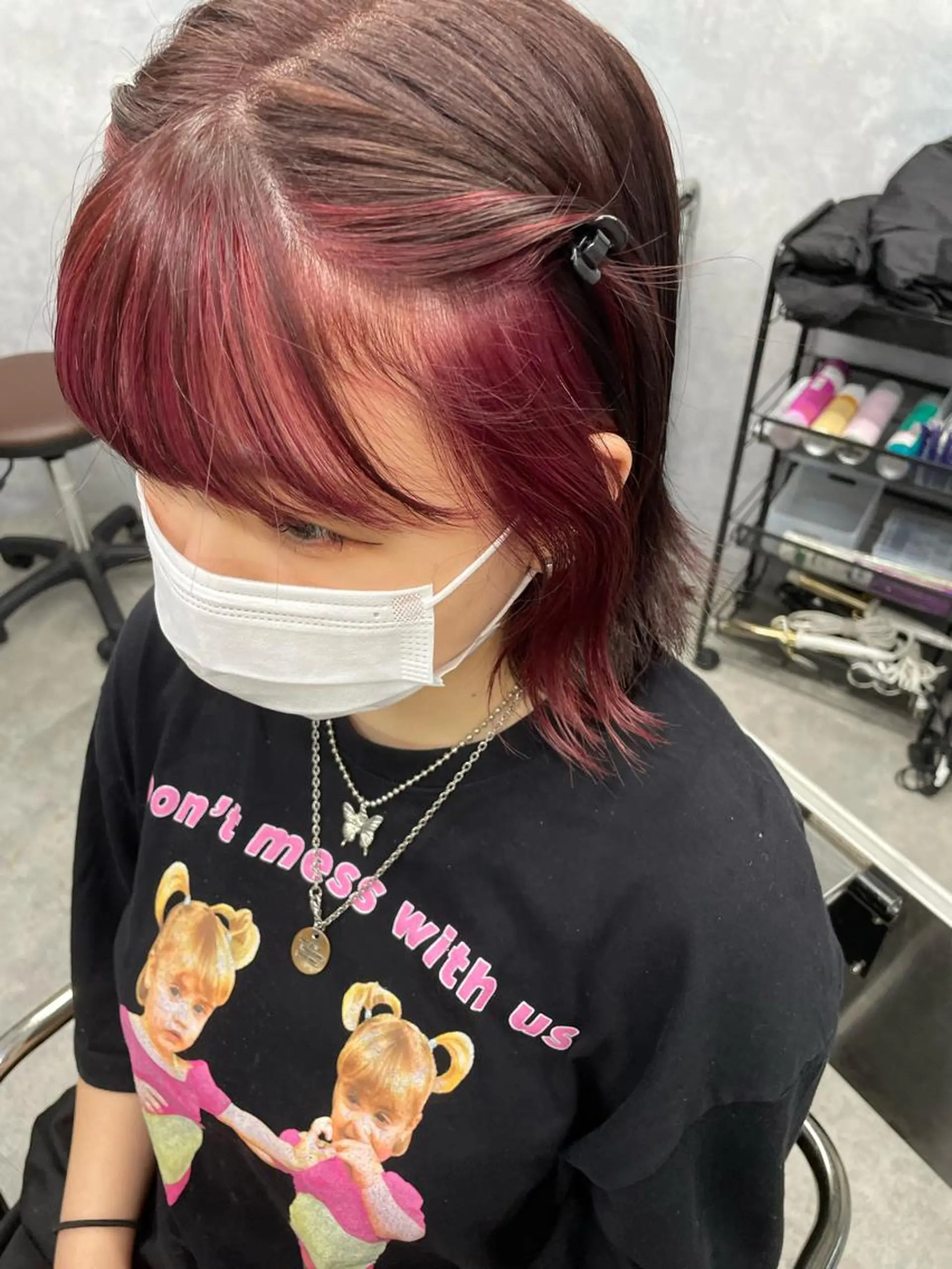 ミディアム Cielro【 シェイロ 】所属・Cielro/ダブル カラー/西田咲希のヘアスタイル