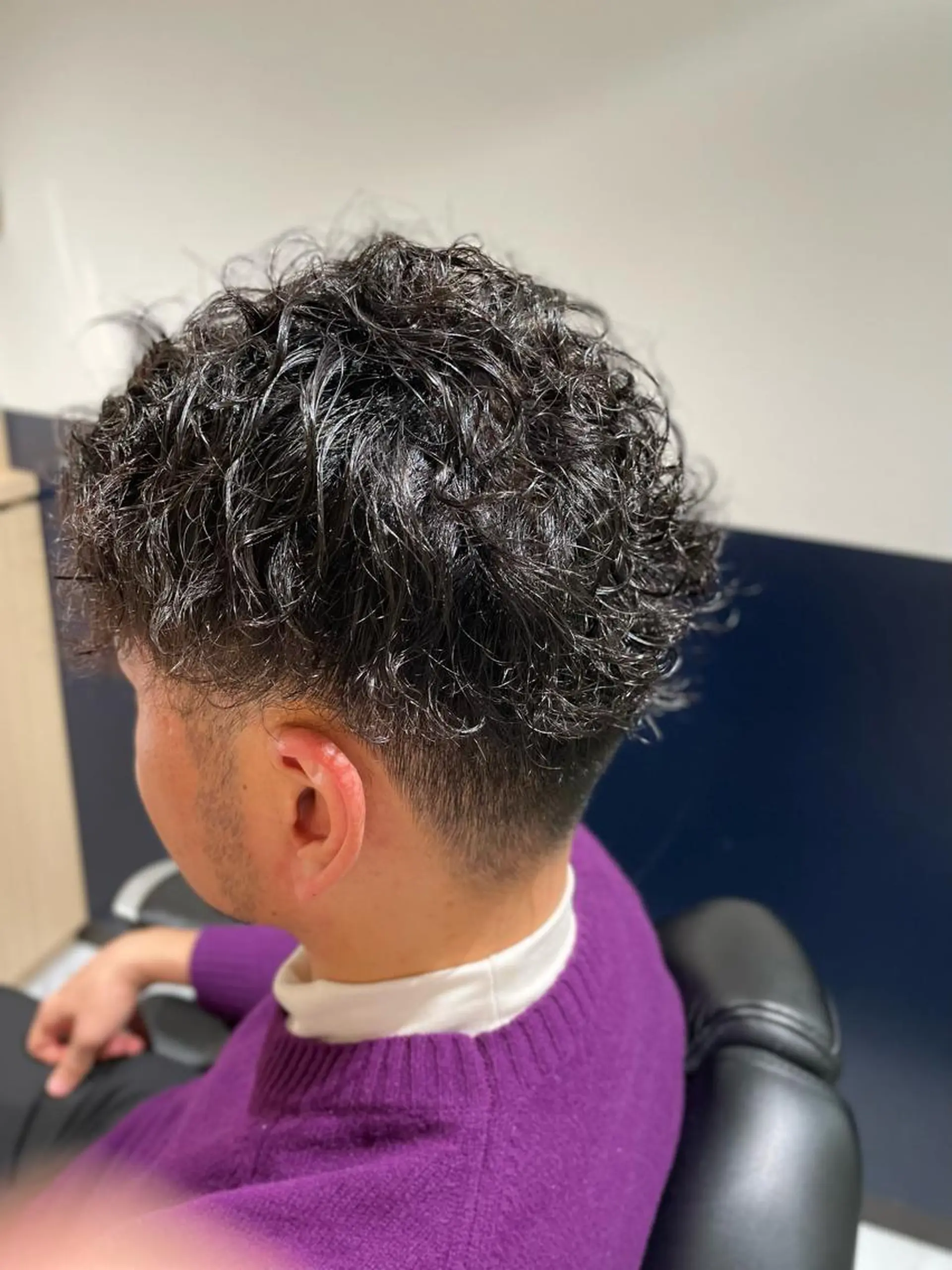 ショート パーマ メンズ メンズパーマ スパイラルパーマ カット パーマ 銀座メンズカット/ 銀座メンズパーマ/のヘアスタイル