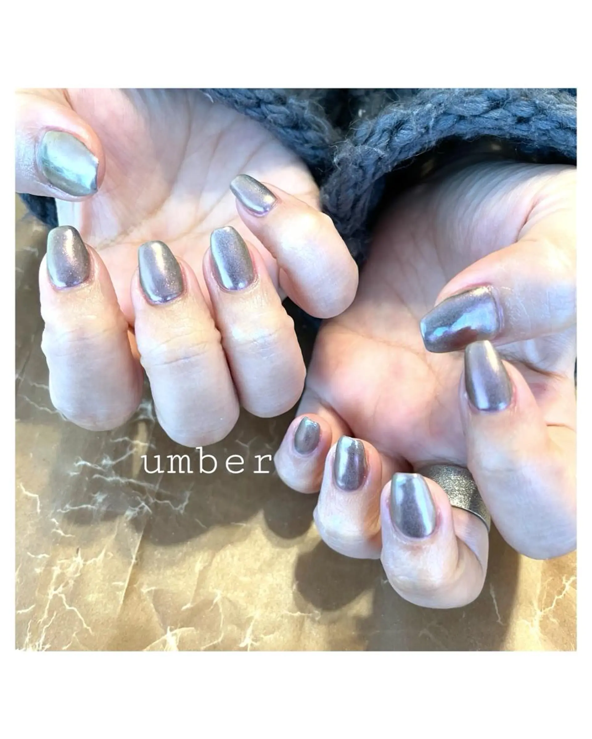 ネイル クリアネイル フラッシュネイル フットネイル フレンチネイル マグネットネイル ハンドネイル umber 三茶1分のネイルデザイン