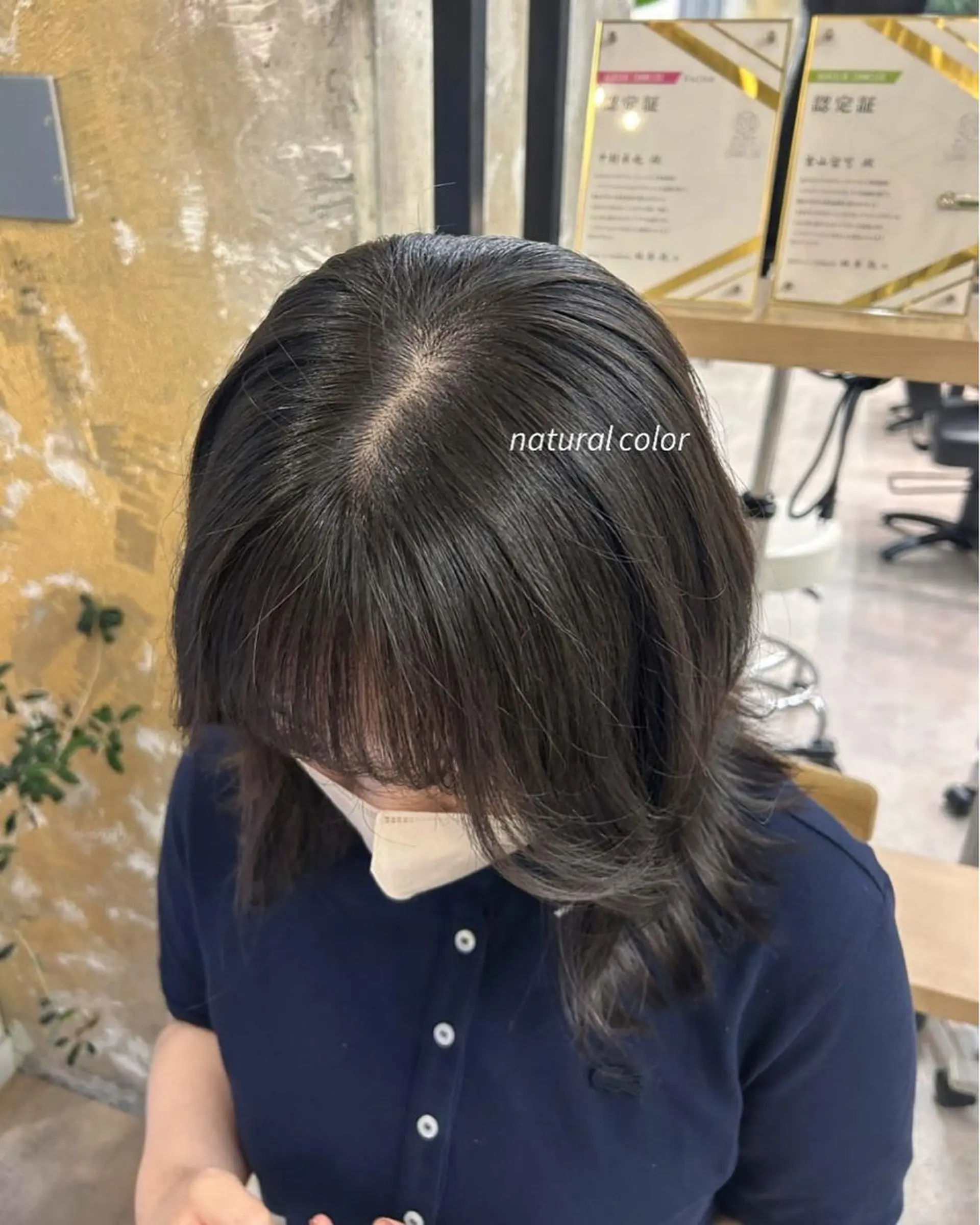 ミディアム カラー 透明感カラー rio¦ブラウン¦暗 髪¦縮毛矯正🌙のヘアスタイル