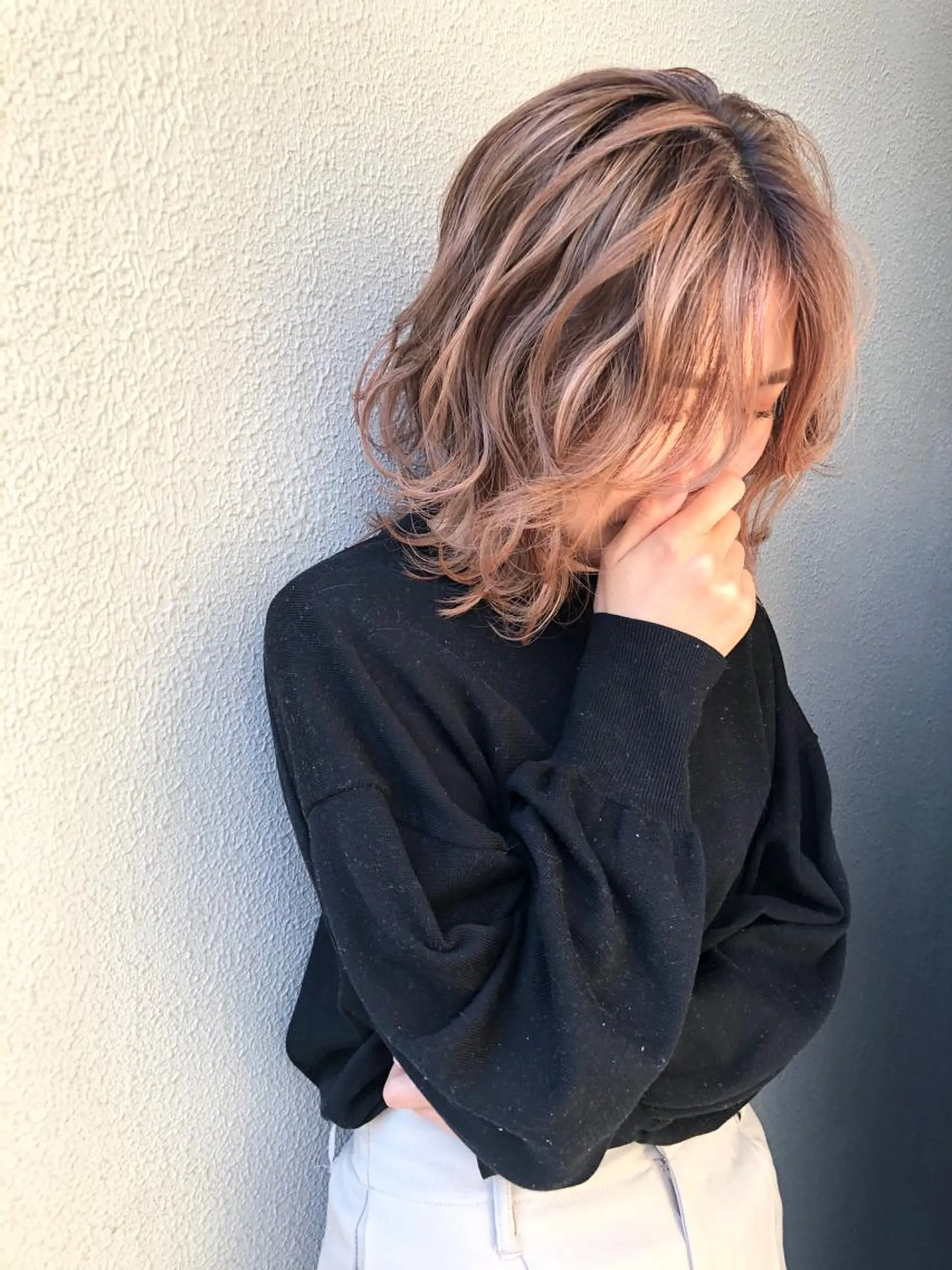 ミディアム カラー ZOA classic hair所属・東 みのりのヘアスタイル