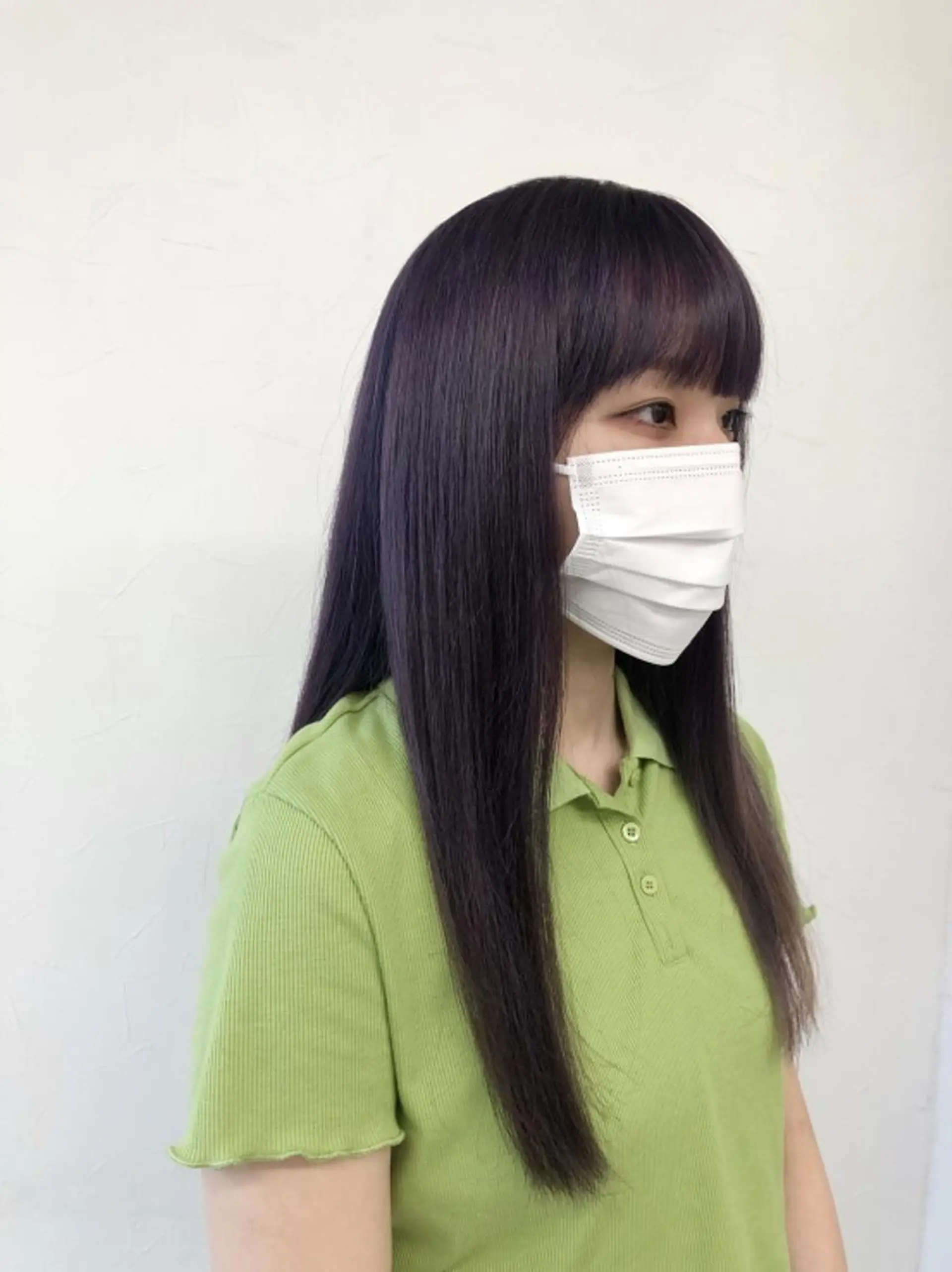 ロング カラー パープルカラー 山田 賢二のヘアスタイル