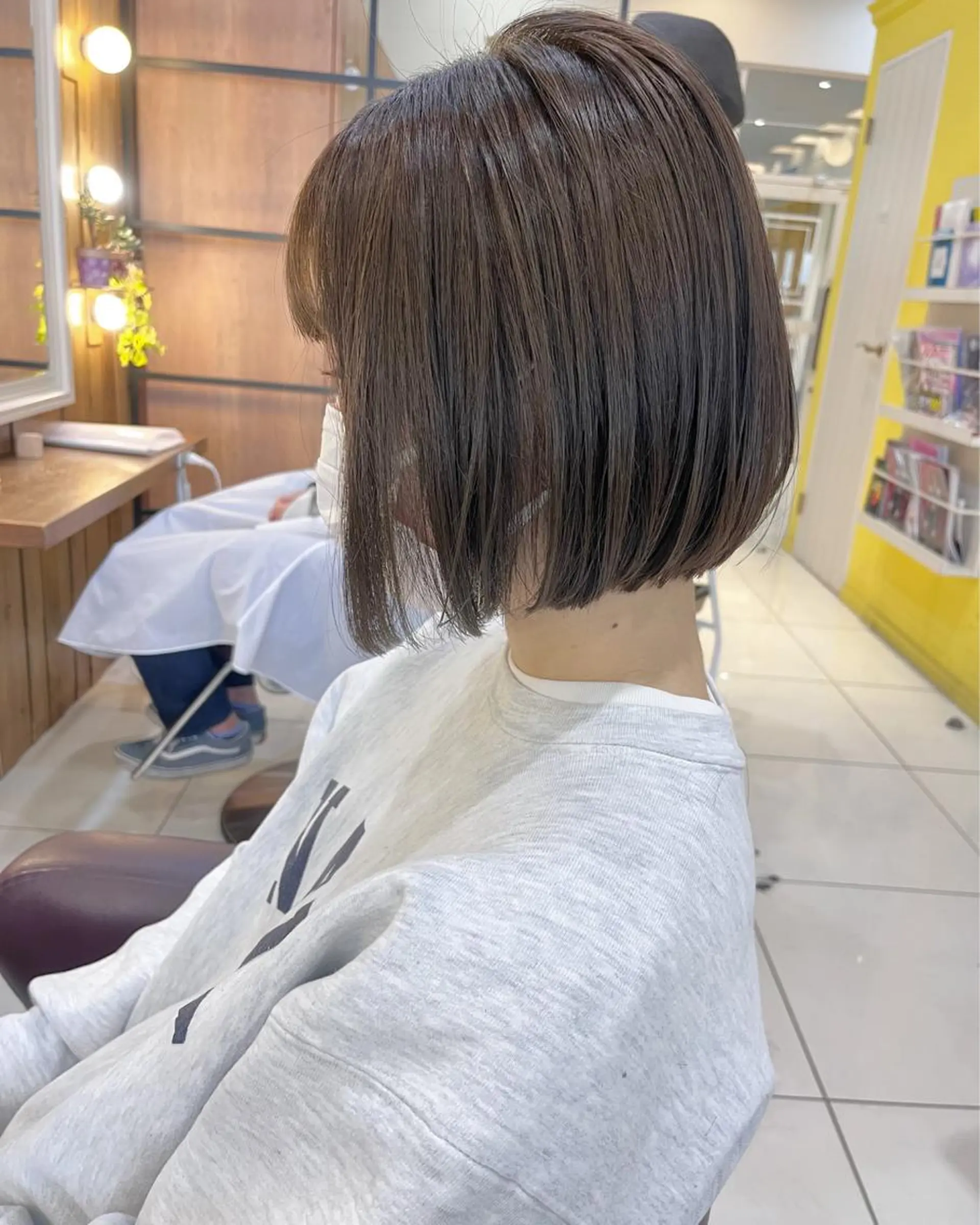 ショート 黒田瀬奈/ボブ まろやかベージュのヘアスタイル