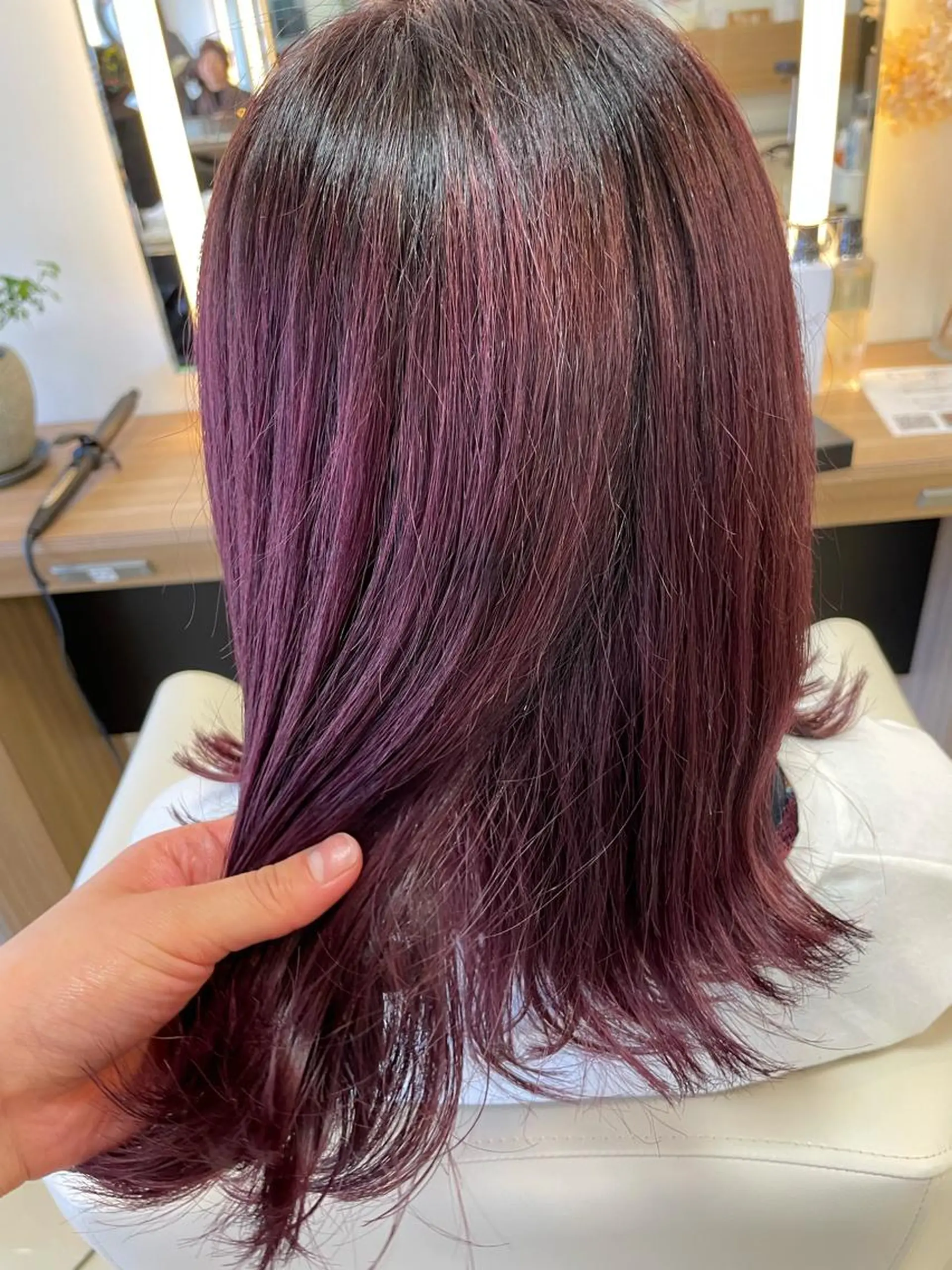 ミディアム エクステ 学生 ヘアカラー ボブ/透明感 カラー /風花のヘアスタイル