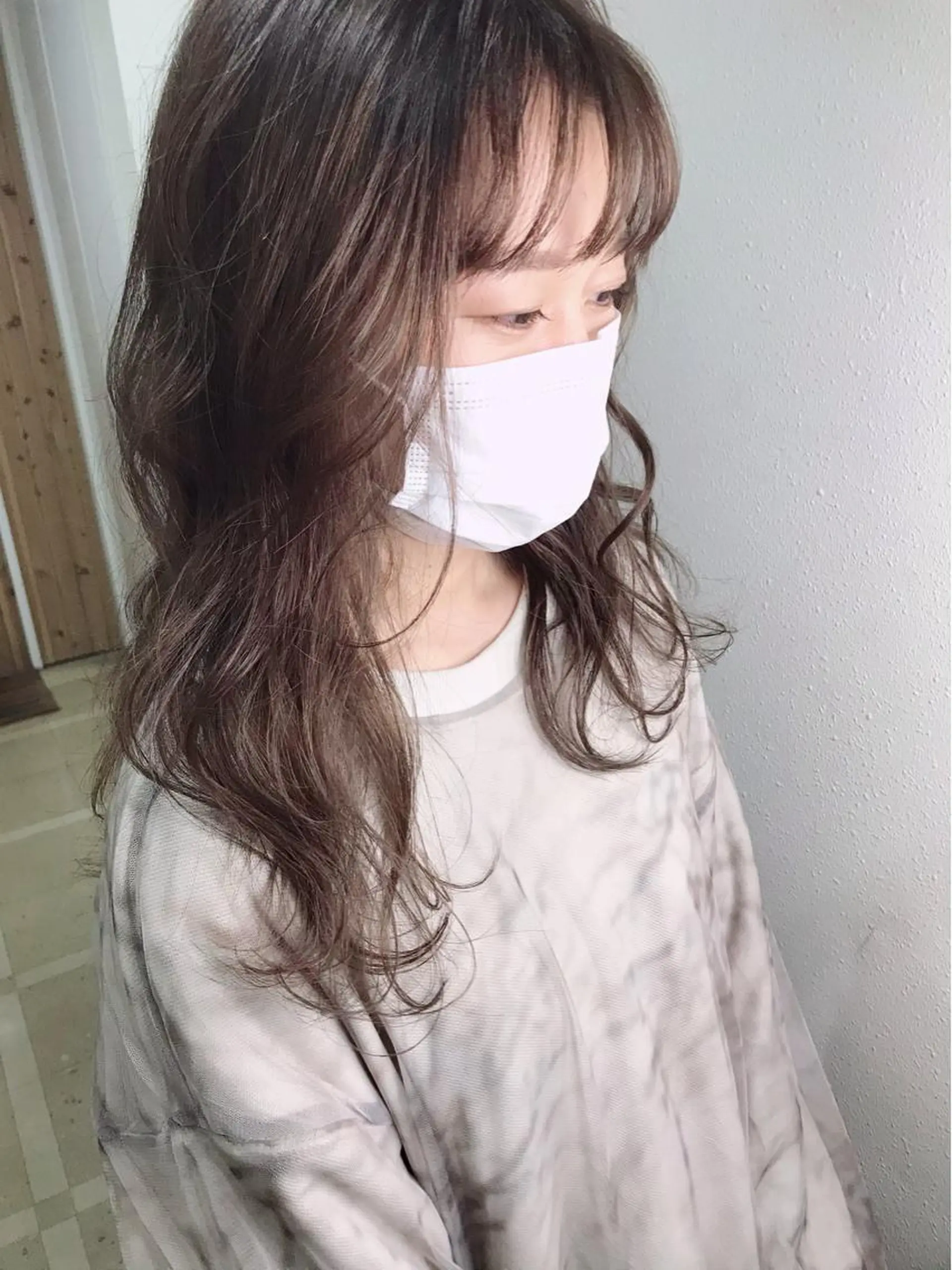 セミロング ヘアカラー 韓国 / 中国ヘア 🦋Noniのヘアスタイル