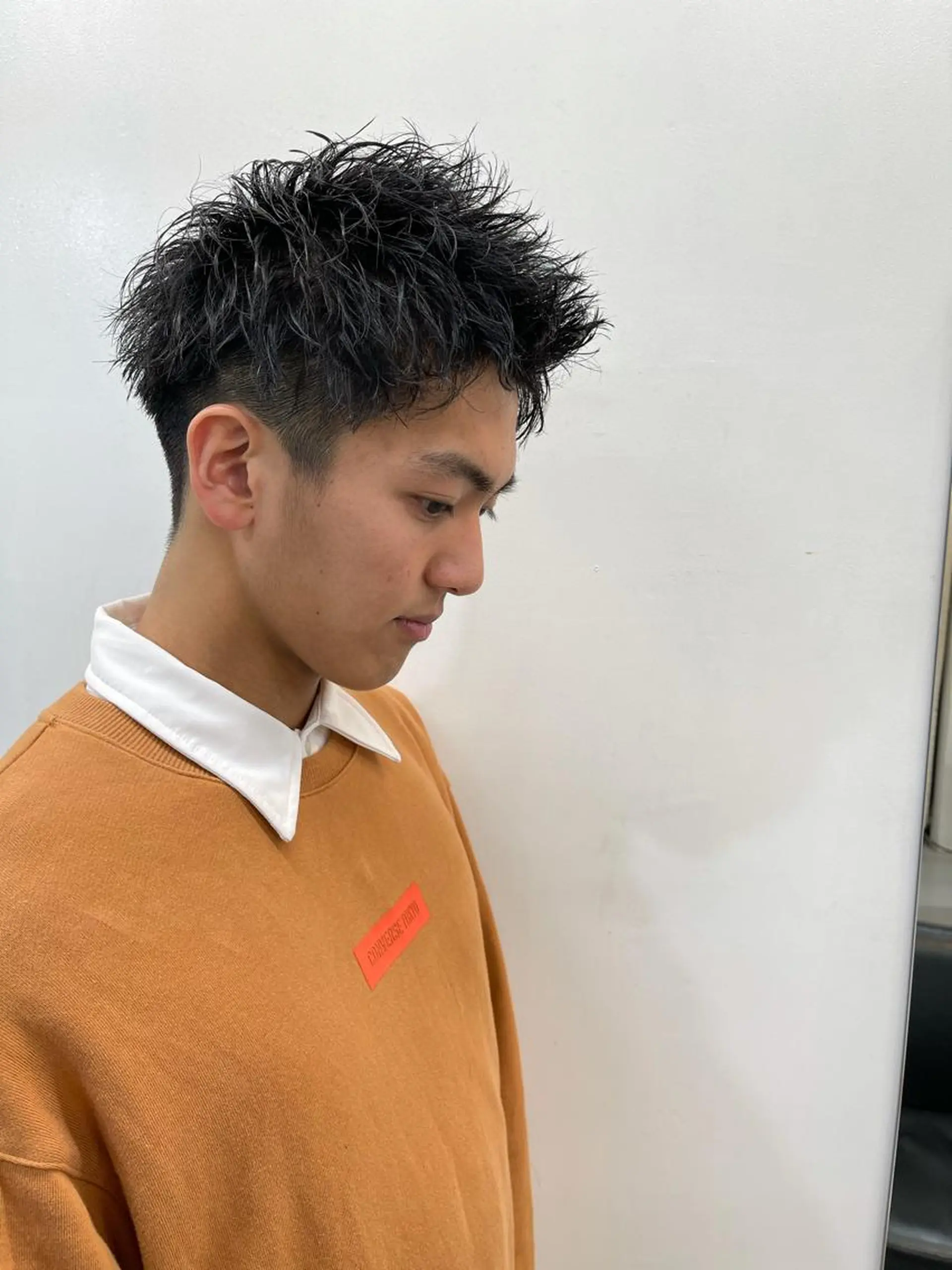 ショート メンズ カット 森本裕/オーナー/ スパイラルパーマのヘアスタイル