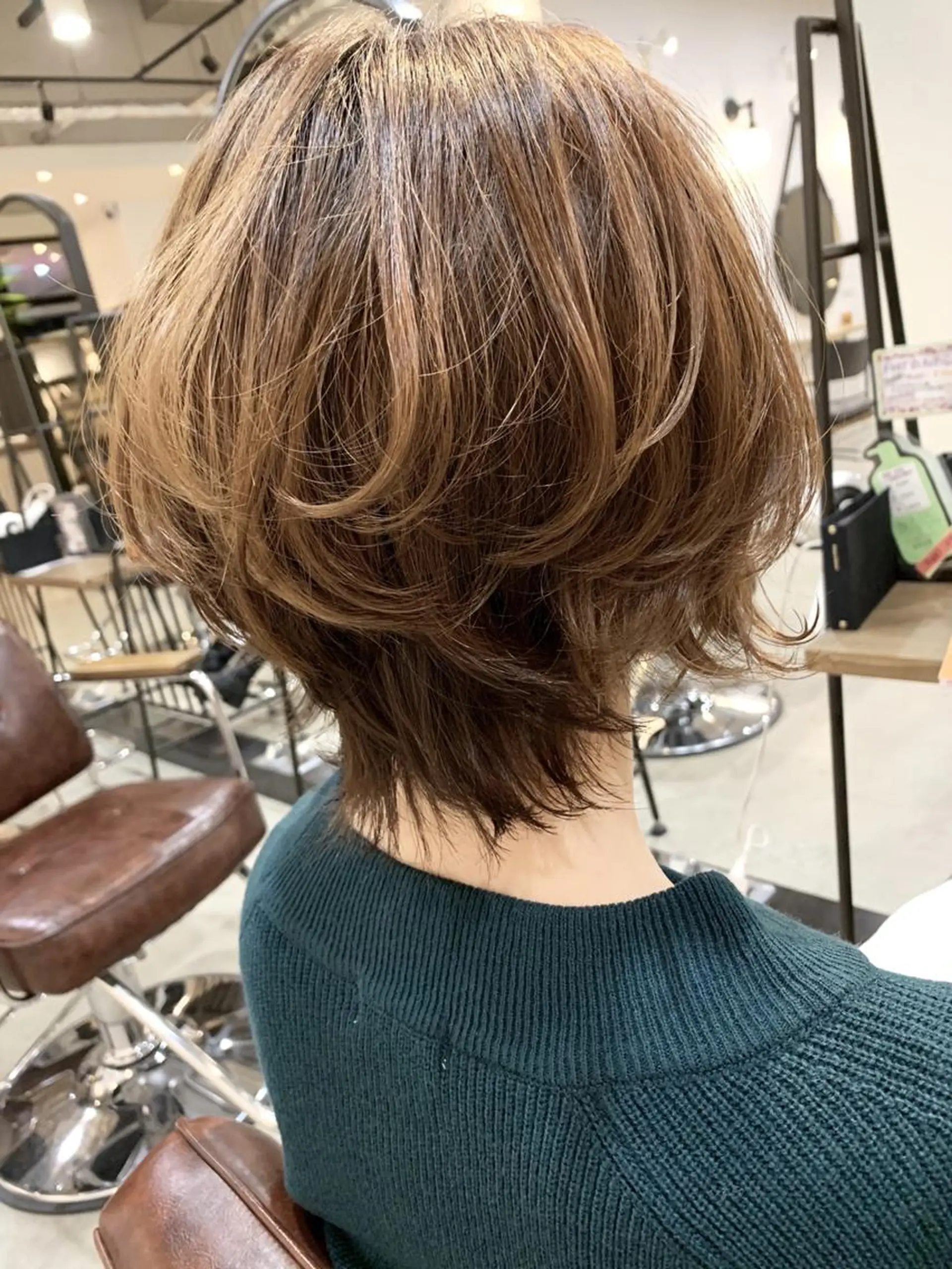 ショート カラー パーマ ヘアアレンジ メンズ キッズ ネイル マツエク・マツパ 中津No.1髪質改善 店長✨透ける暗髪のヘアスタイル