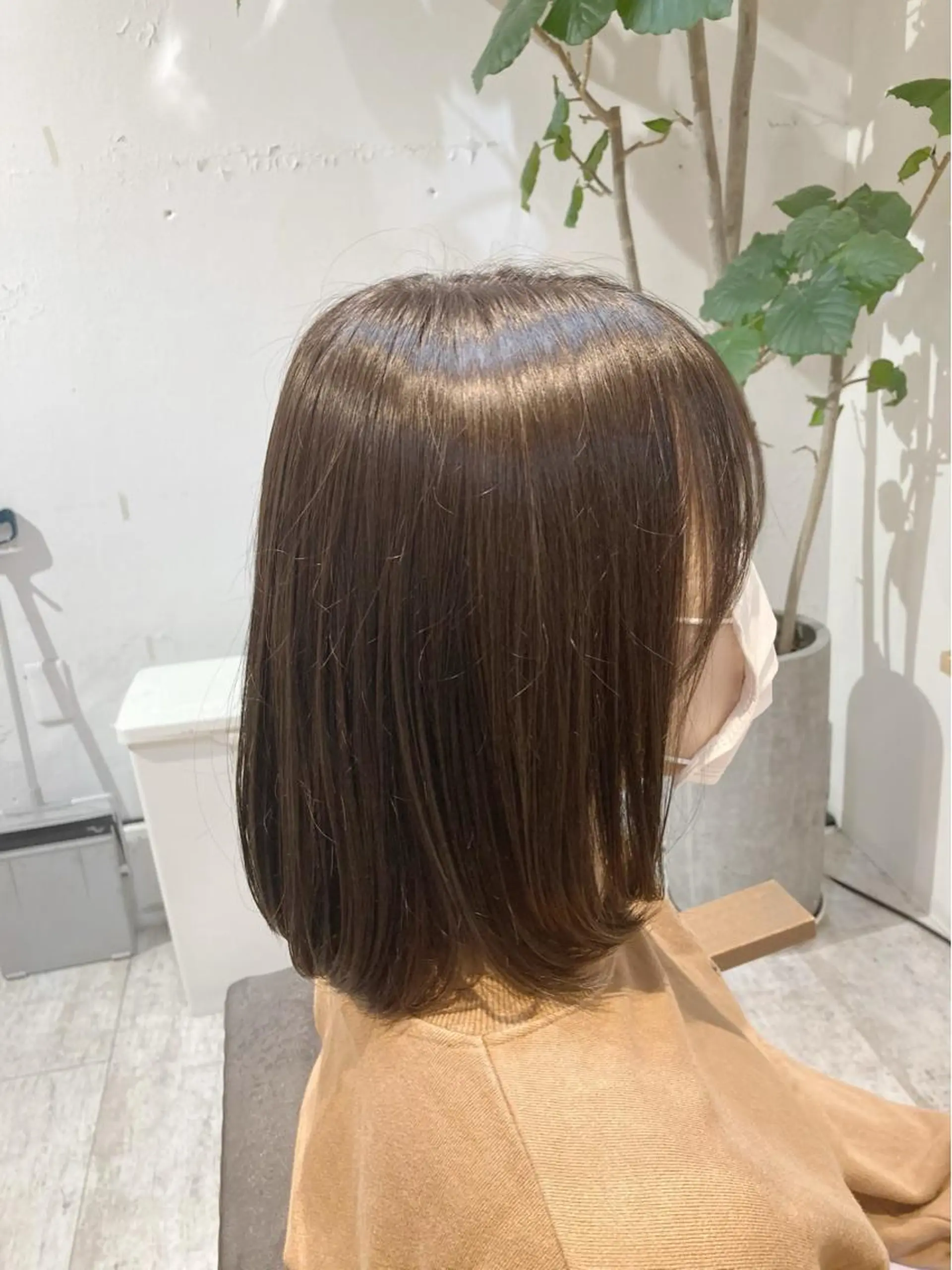 ミディアム カラー アッシュ アッシュグレー アッシュグレージュ グレージュ ボブ en't所属・【女性指名No.1】 西口直子のヘアスタイル