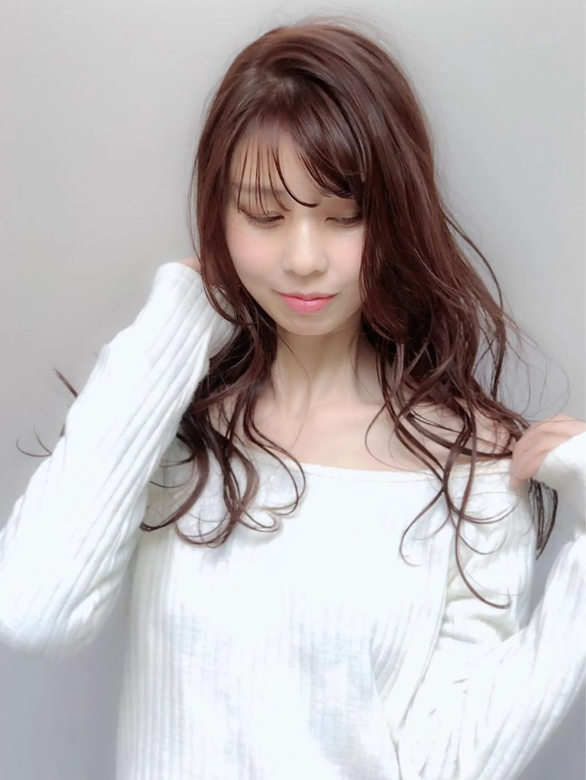 ロング カラー ヘアアレンジ 能登谷 きよのヘアスタイル