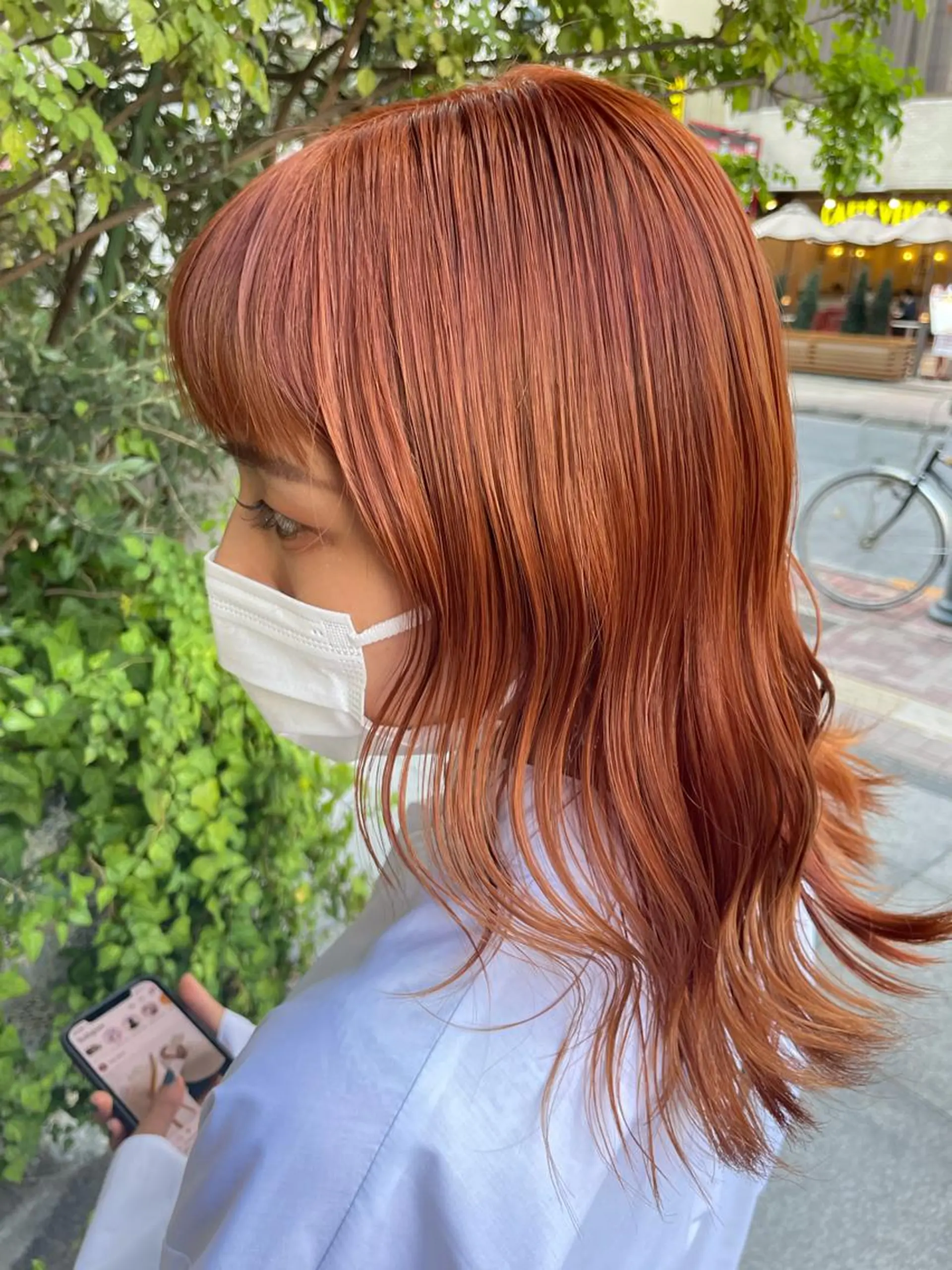 セミロング カラー 個性派ネイル 🌼 ハルカ ♡のマツエク・マツパデザイン