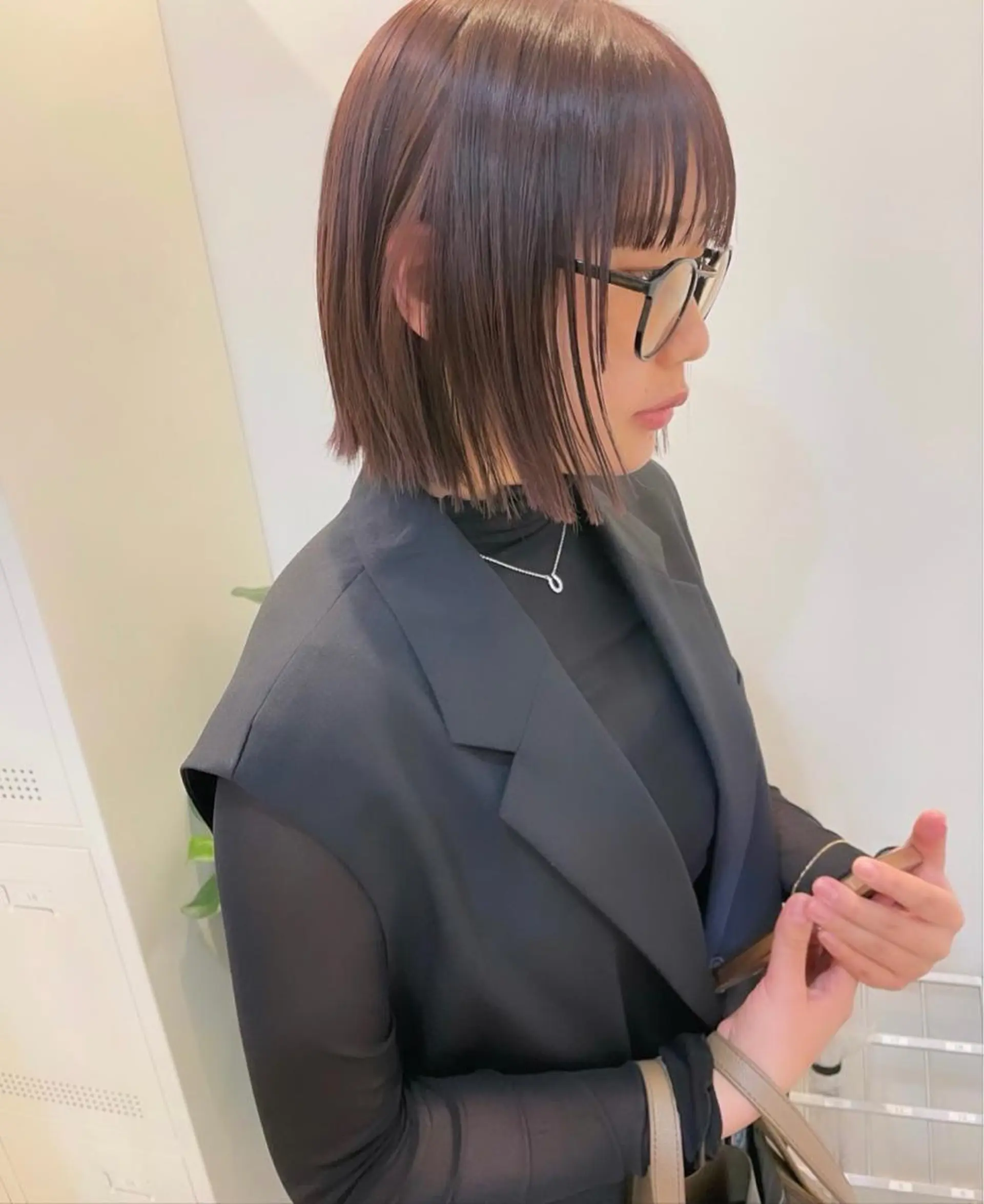 ショート パープルカラー カット ヘアカラー トリートメント 東京の技術を 京都で✂︎🕊️💖のヘアスタイル