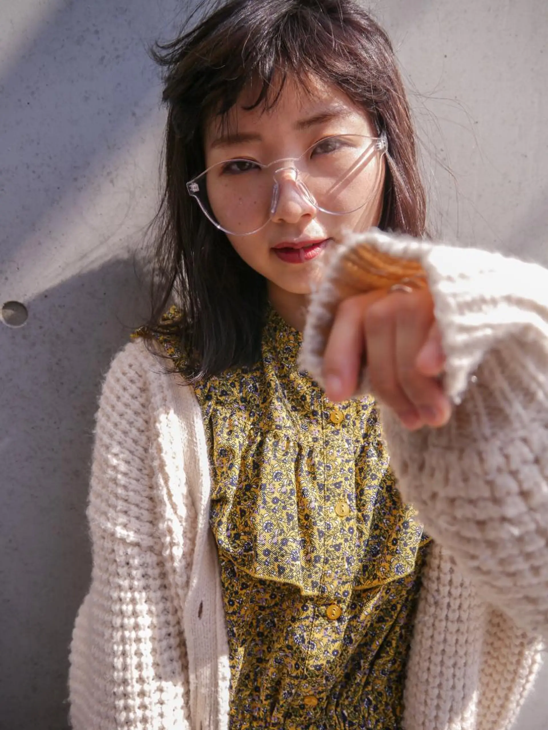 ミディアム ヘアカラー nessヤマサキ リュウタのヘアスタイル