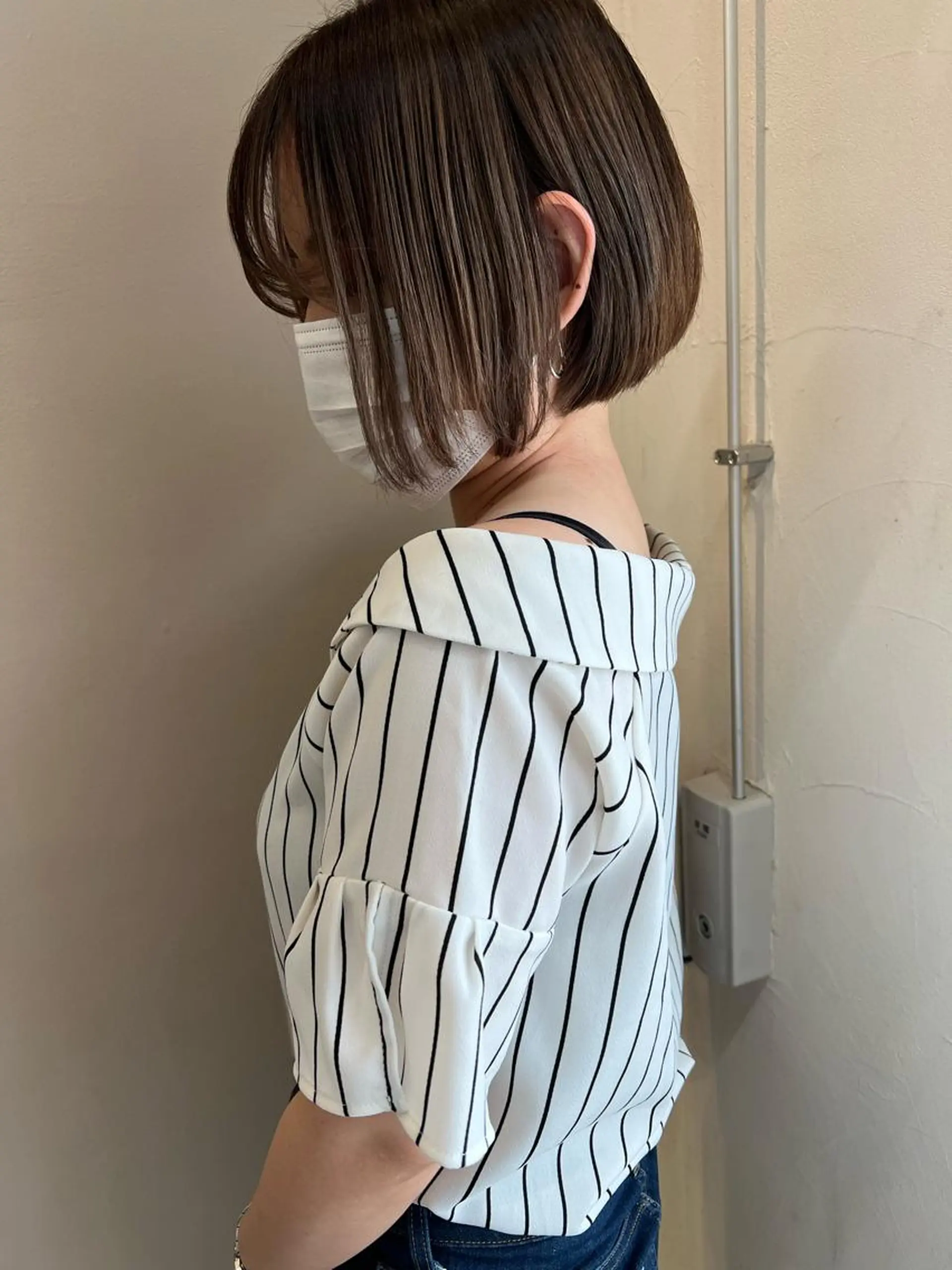 ショート カラー バレイヤージュ レイヤーカット テトネ タカシのヘアスタイル