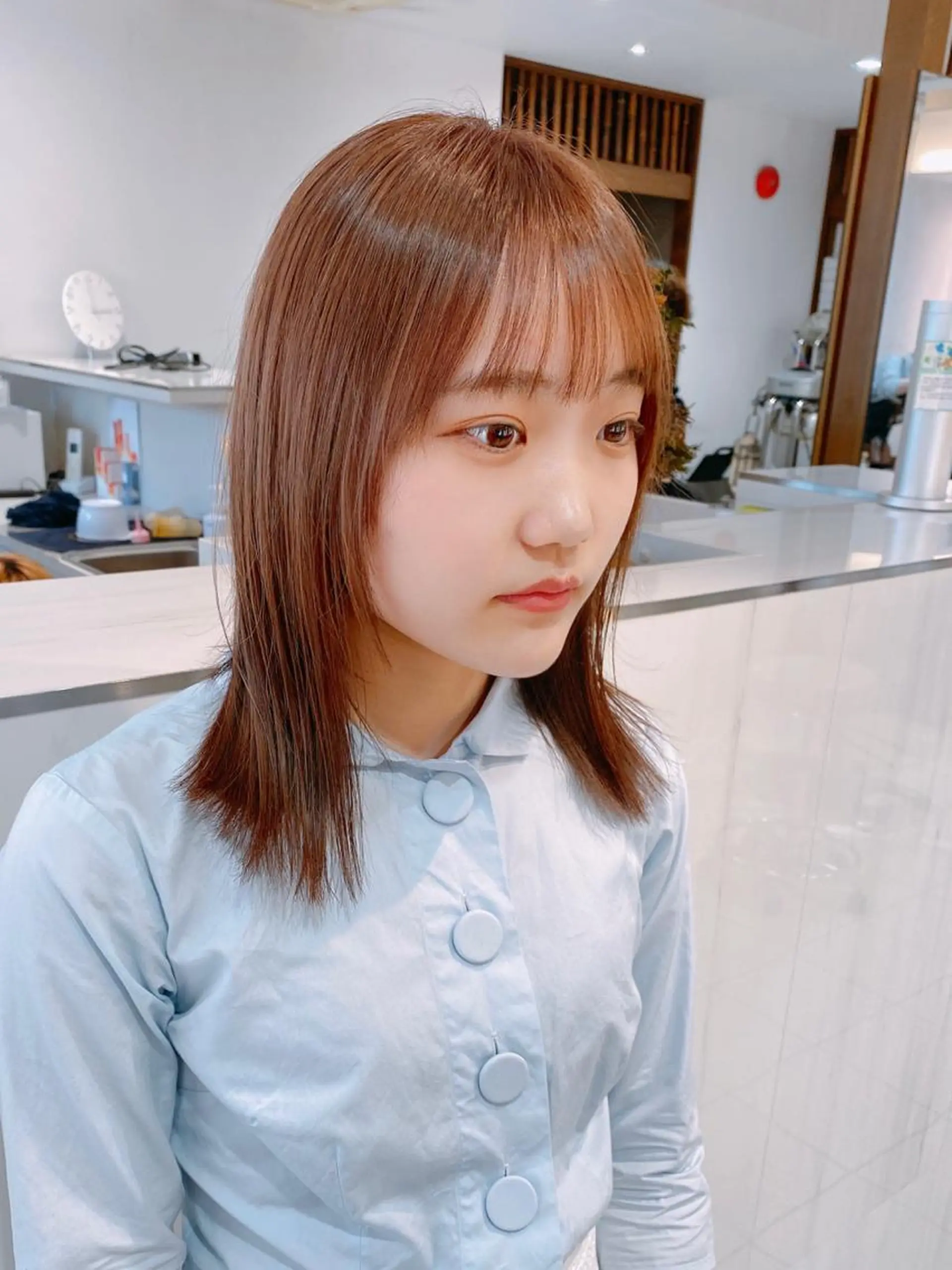 セミロング カラー カット ヘアカラー トリートメント 山田勇真 ボブ/縮毛矯正/金山のヘアスタイル