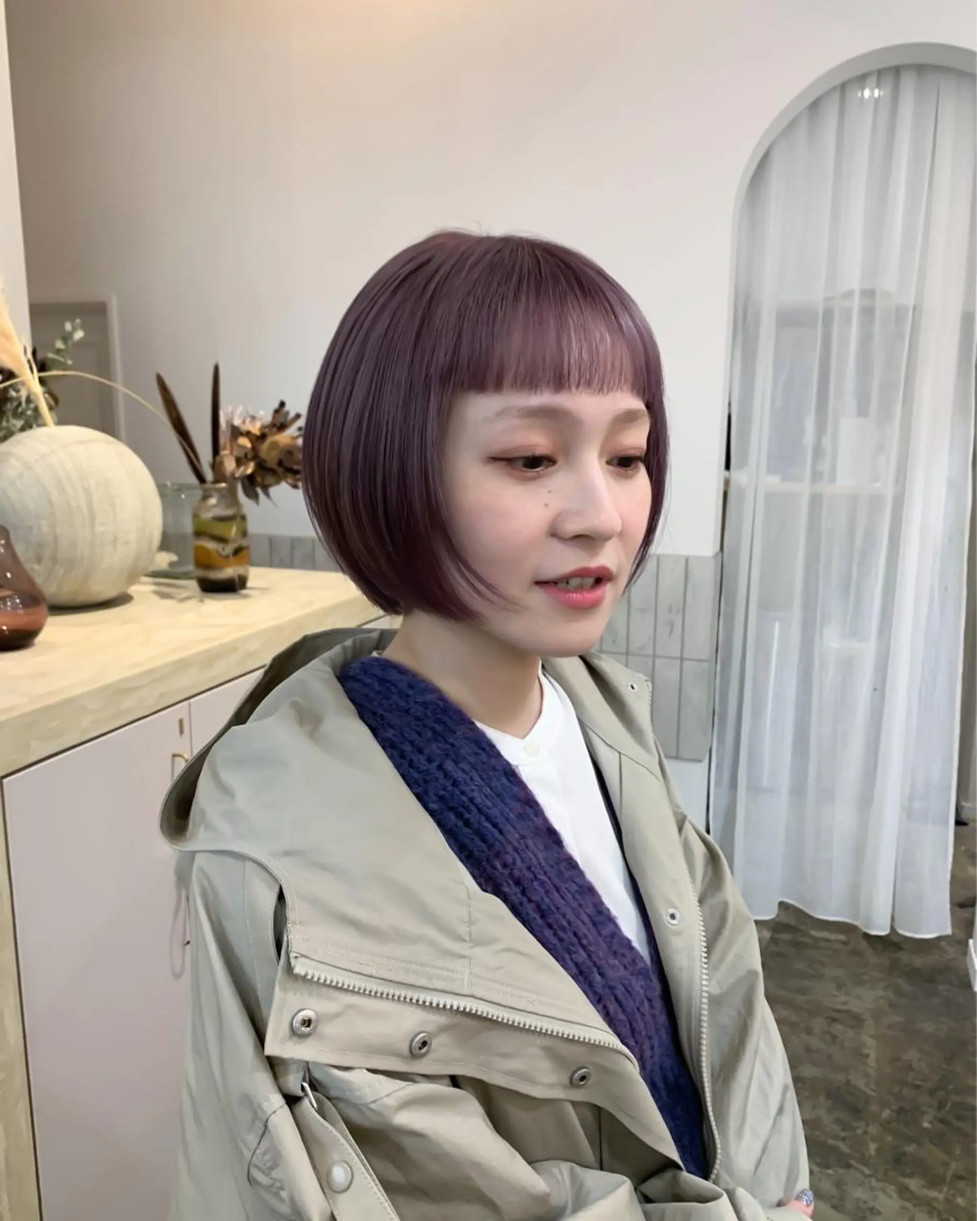 ショート カラー カット ヘアカラー 似合わせカット ケアパーマ喜来雅由のヘアスタイル