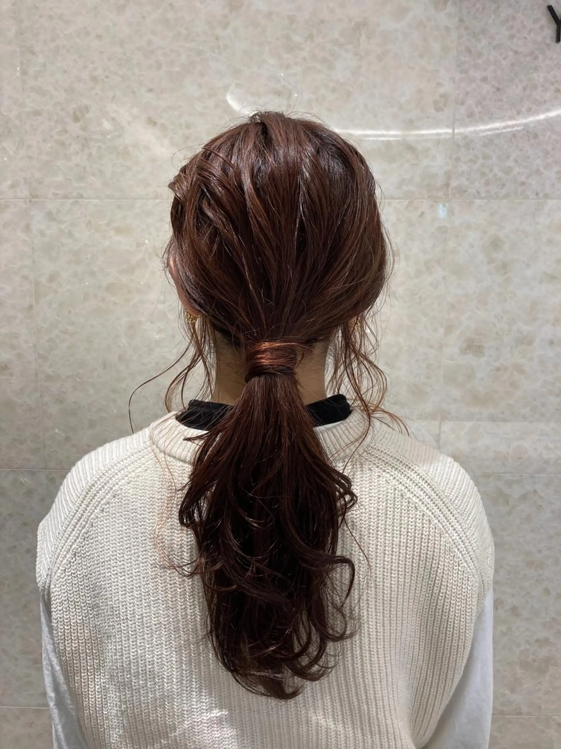 ヘアアレンジ Agu hair mieux宮崎大塚店所属・デザインカラー✨ 日高桃佳のヘアスタイル