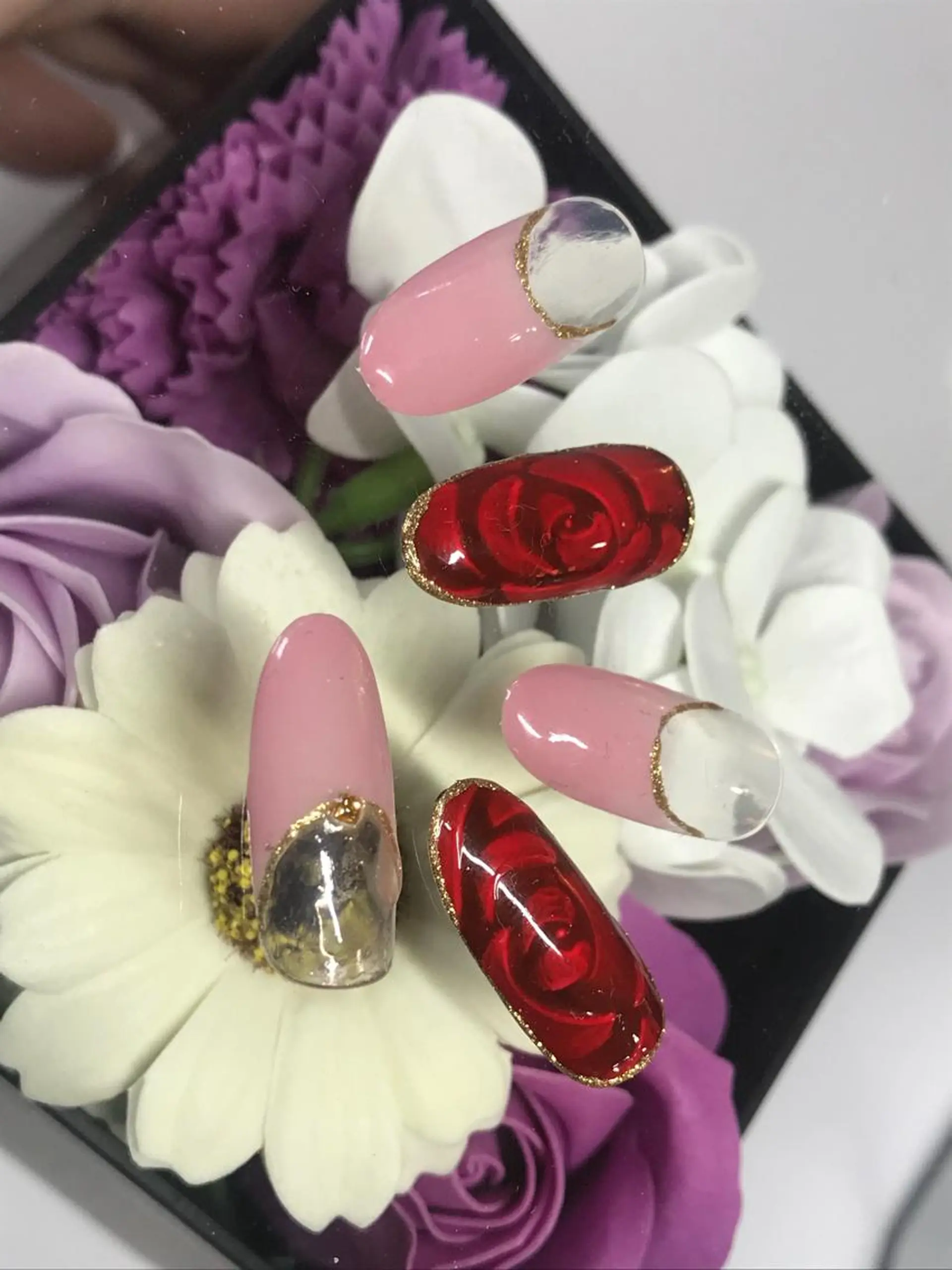 ショート ネイル 冬ネイル ハンドネイル ハンドケア nail&eye Aoのマツエク・マツパデザイン