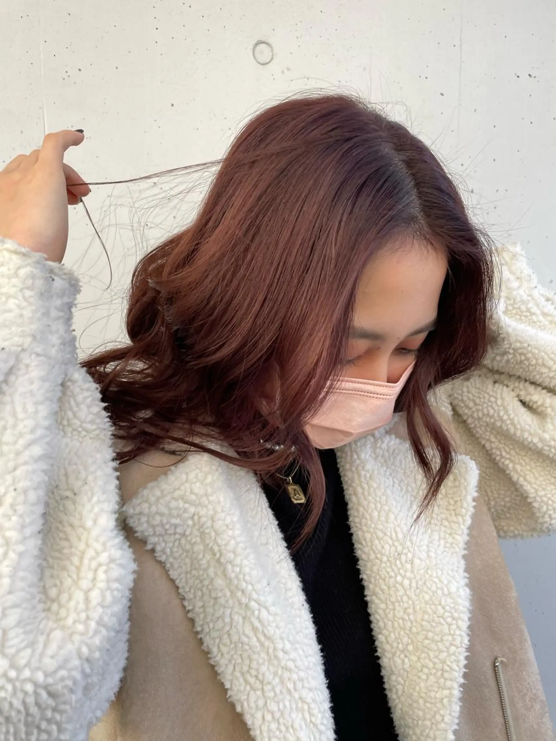 セミロング カラー ブラウンカラー レッドカラー レッドブラウン ブリーチ/レイヤー 💙ayame💙のヘアスタイル