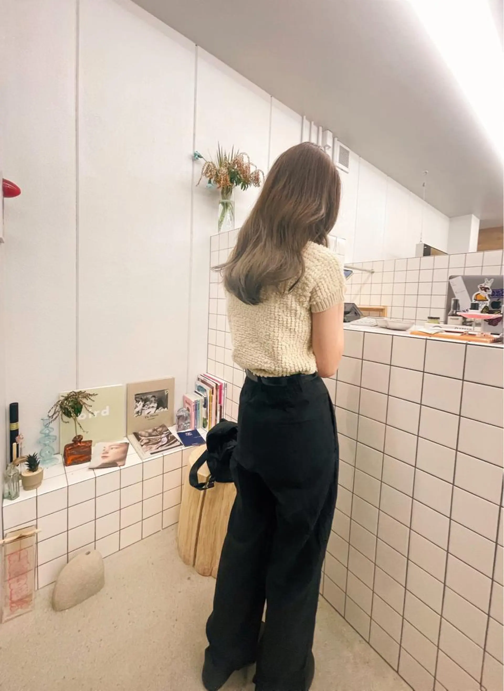 ミディアム カラー カット ヘアカラー 関 京磨のヘアスタイル