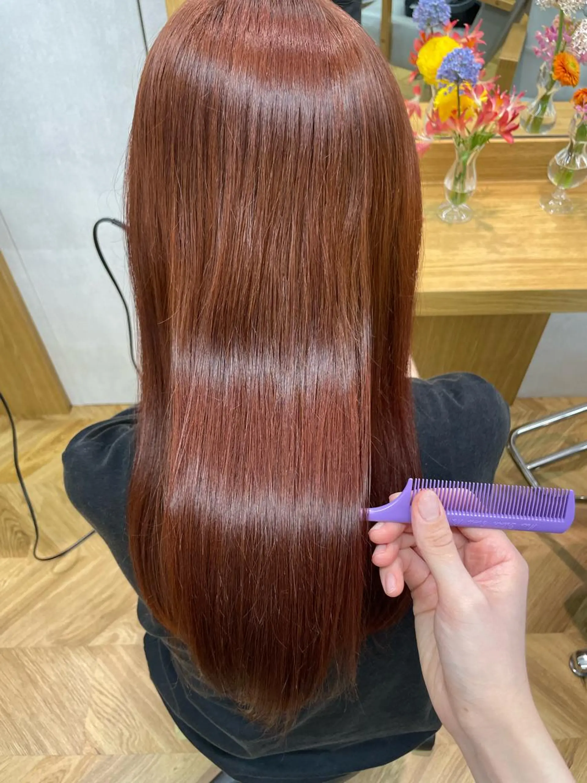 ロング トリートメント 顔まわり/レイヤー/ 透明感/まいな🥨のヘアスタイル