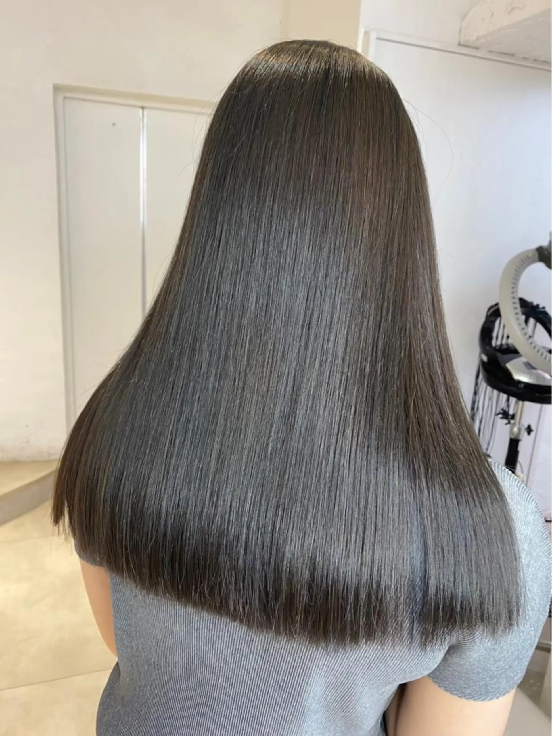 ロング 学生 酸性ストレート 🤍🎀honokaのヘアスタイル