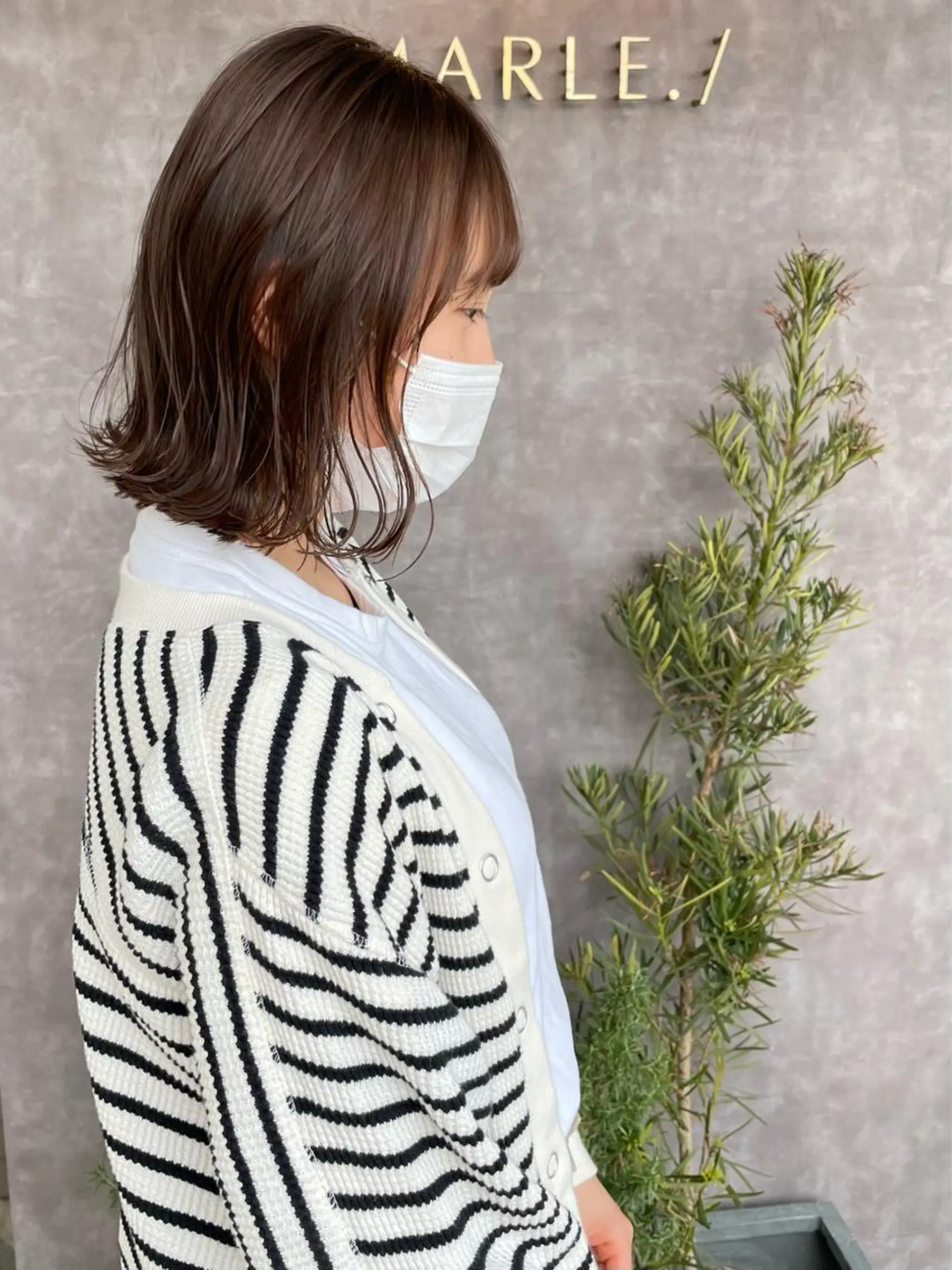 ミディアム 竹田 紀美のヘアスタイル