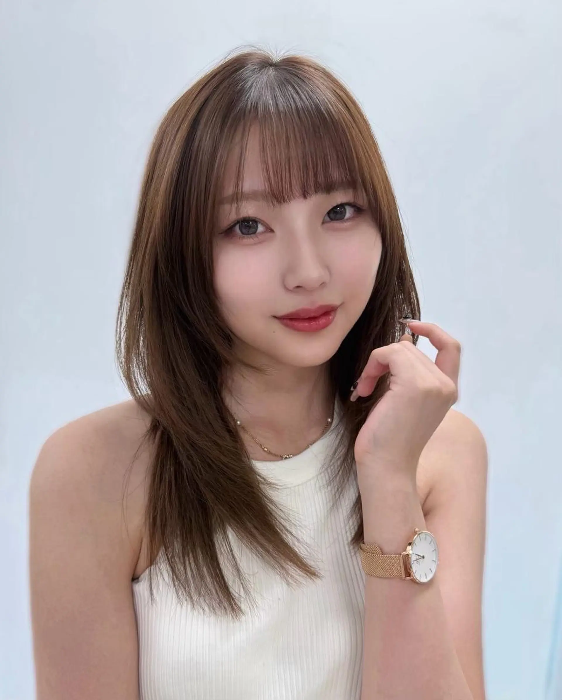 カラー うる艶🤍春のトレン ドヘア🤍上野美容室のヘアスタイル