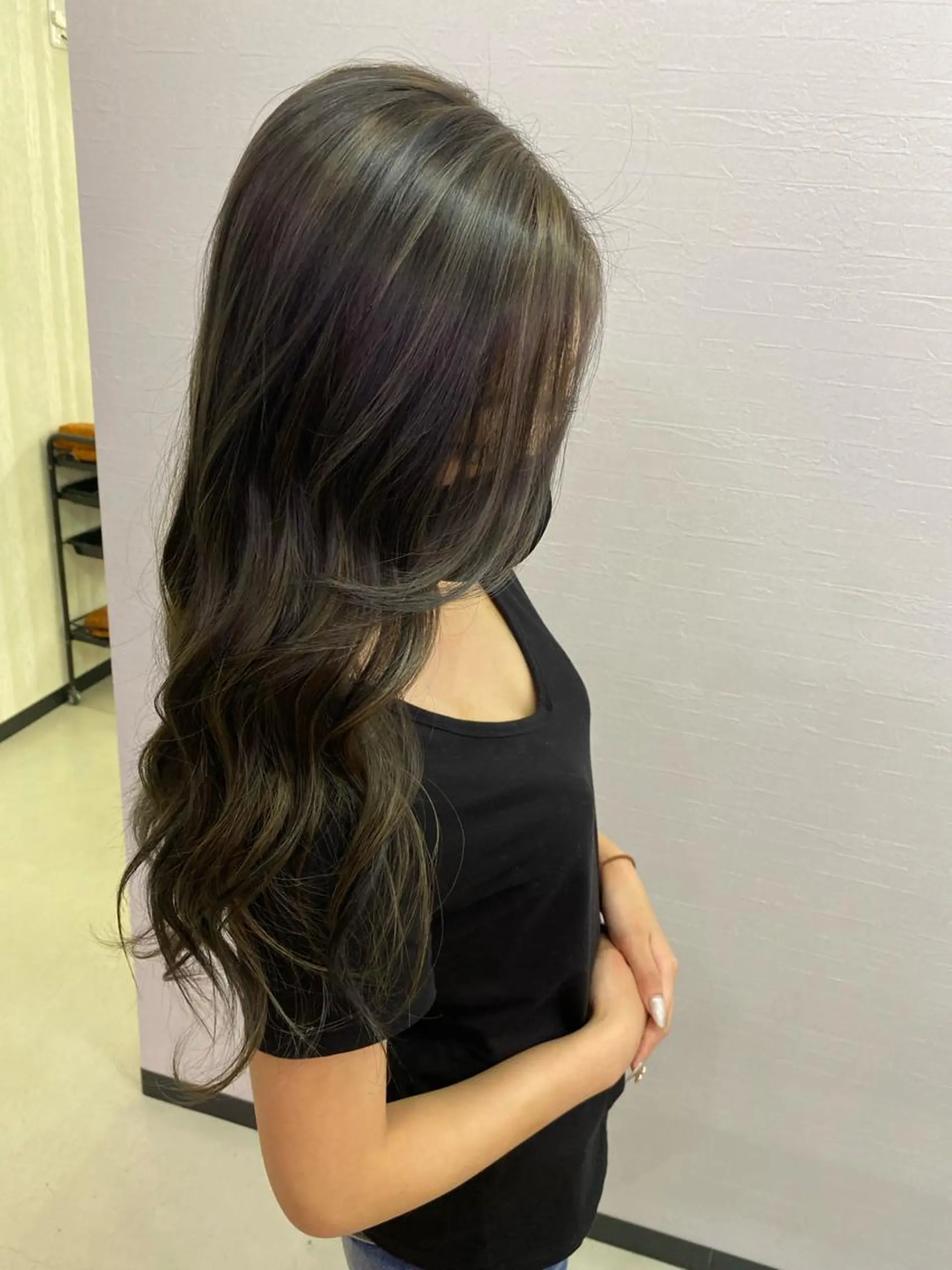 ロング カラー ハイライトカラー ハイライト UNDER vr 【アンダーバー】のヘアスタイル