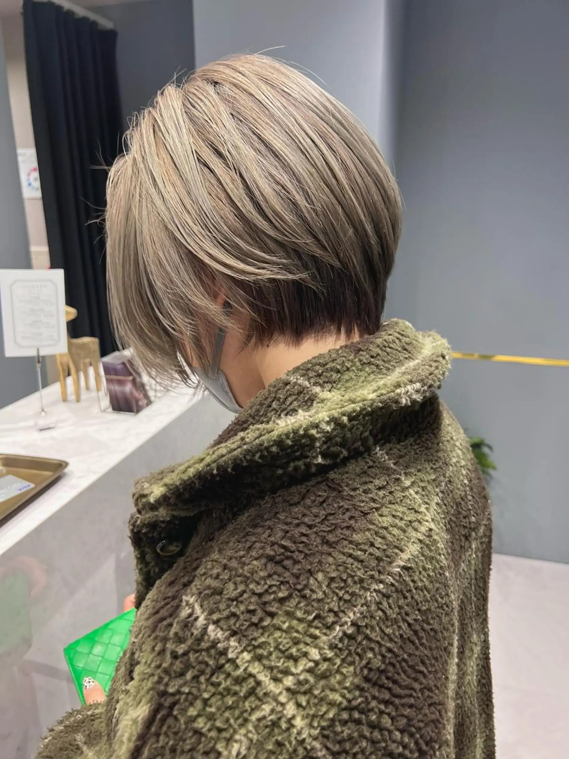 ショート カット ヘアカラー 髪質改善＆ハイトーンカラー Cica神戸三宮元町店所属・福田 美波のヘアスタイル