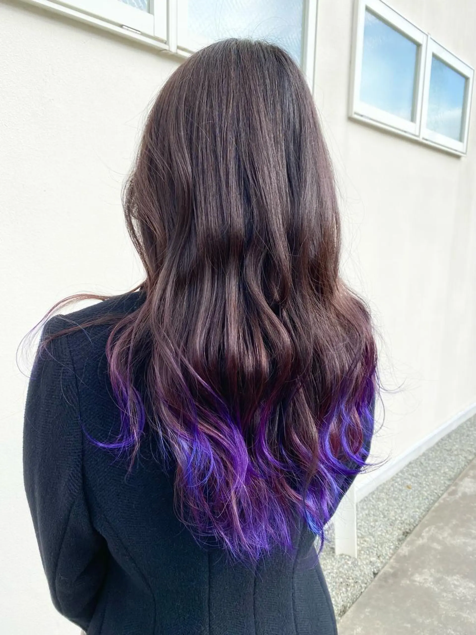 セミロング カラー グラデーションカラー パープルカラー カラースペシャリスト しょう🧑🏼‍🎨のヘアスタイル