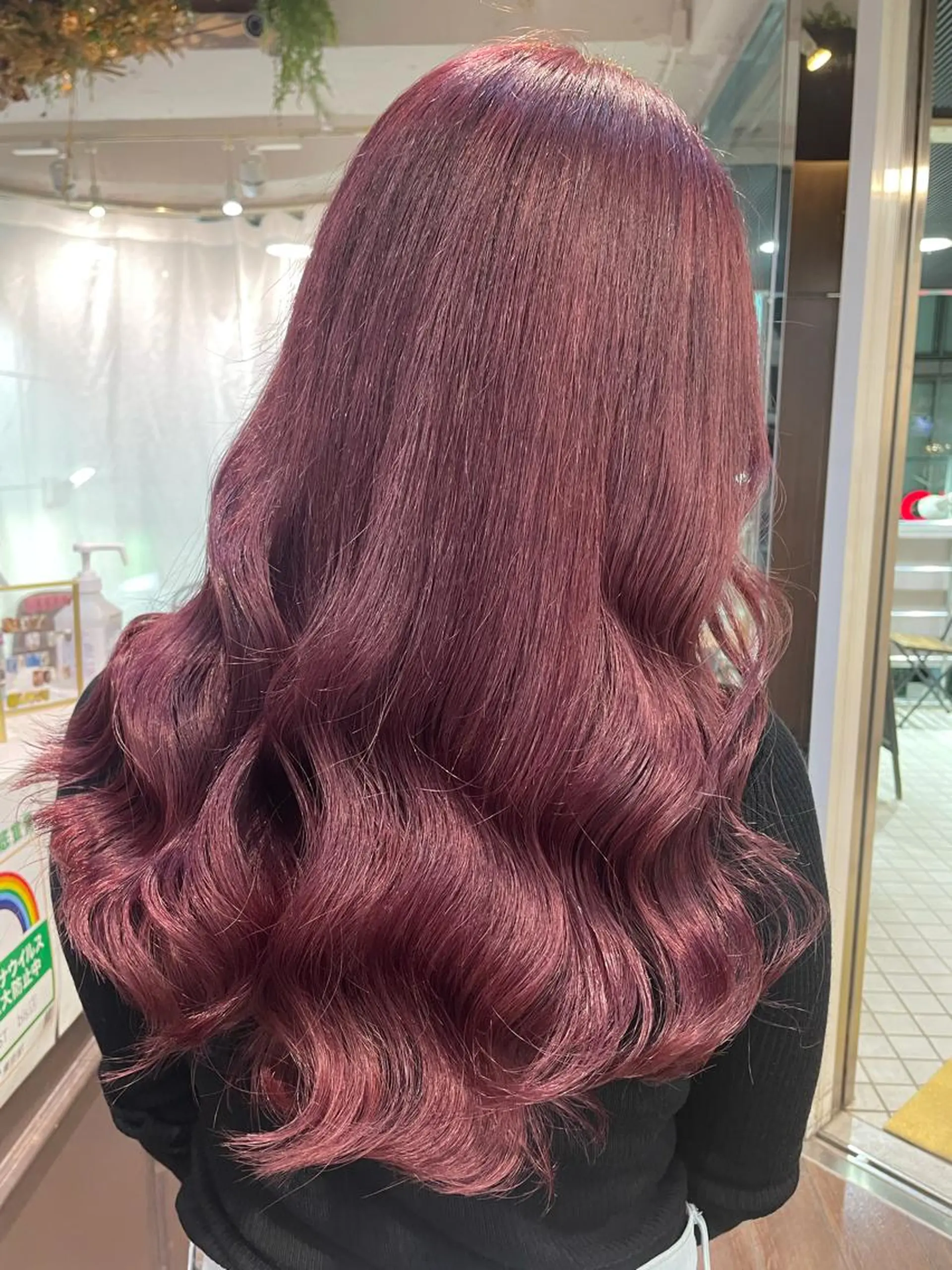 ロング カラー ダブルカラー ハイトーンカラー ピンクカラー 髪質改善 韓国風ヘア 韓国ヘア🦋 MIYUのヘアスタイル