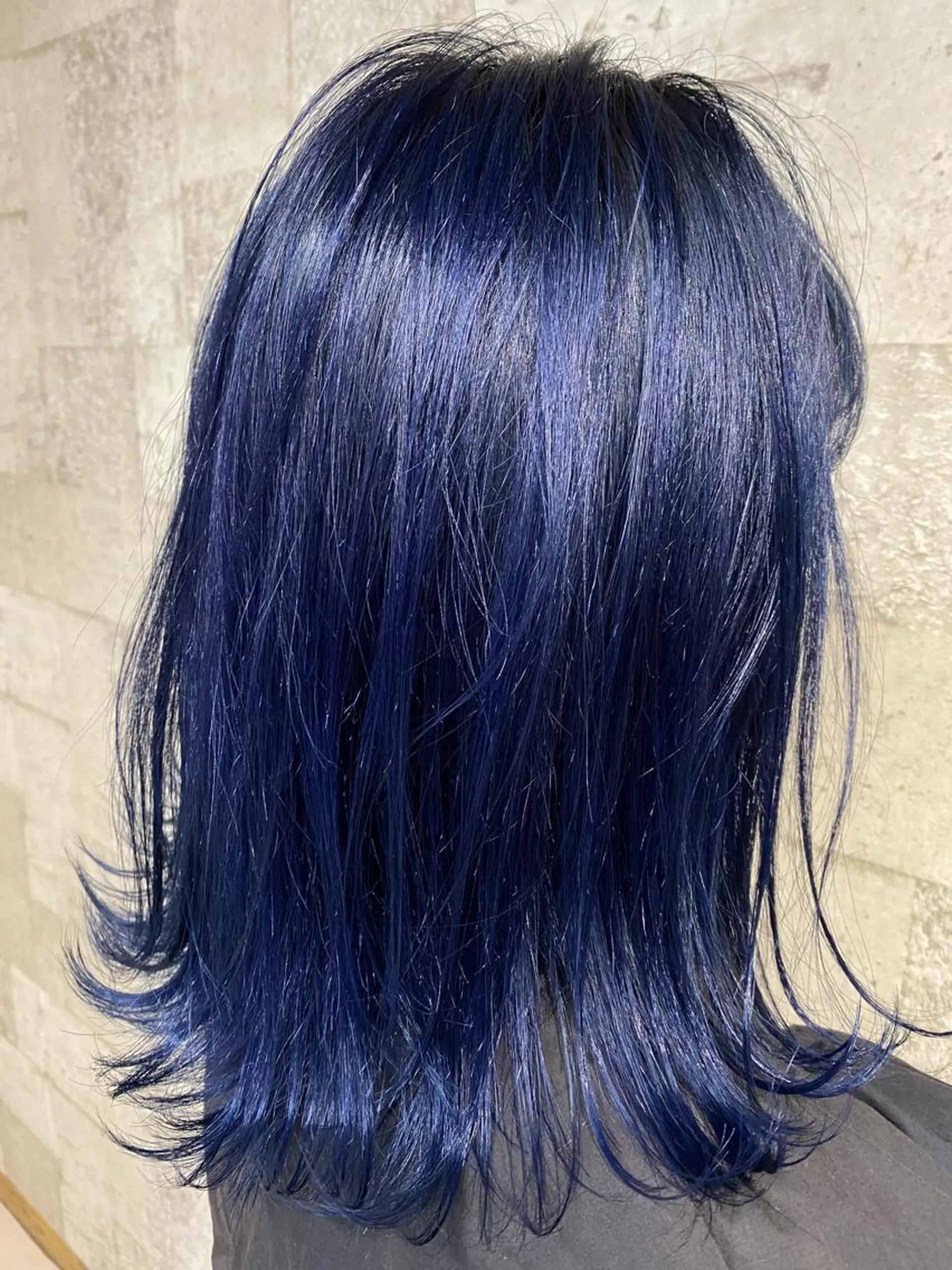 ミディアム カラー ヘアアレンジ ネイビーカラー 韓国風ヘア カット ヘアカラー トリートメント ヘアセット 🫧うる艶ヘアー🫧 Yukaのヘアスタイル