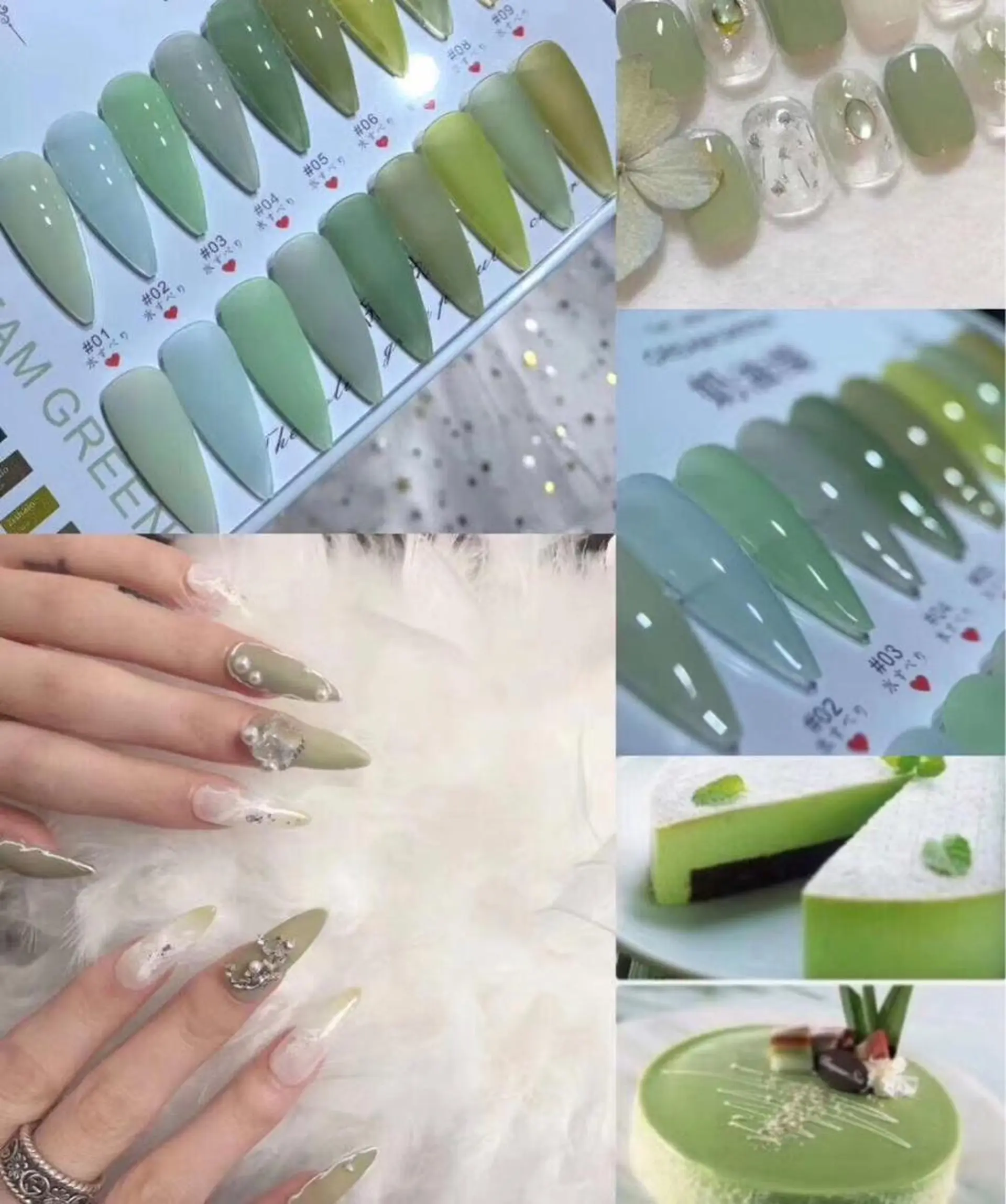 ミディアム ネイル ハンドネイル 長さ出し専門 nynaのネイルデザイン