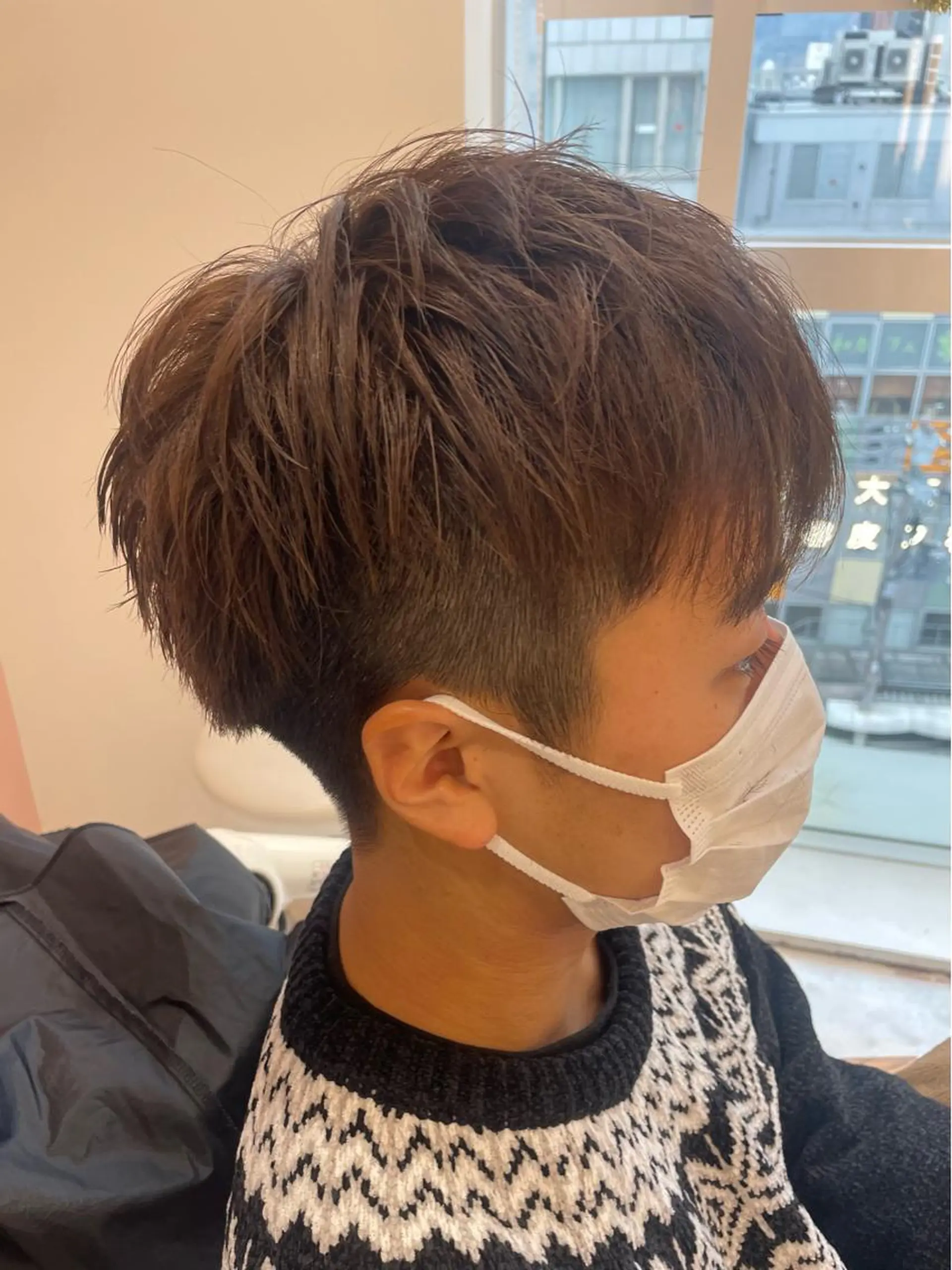 ショート メンズ マッシュ 刈り上げ 束感まつ毛 ／nicoのマツエク・マツパデザイン