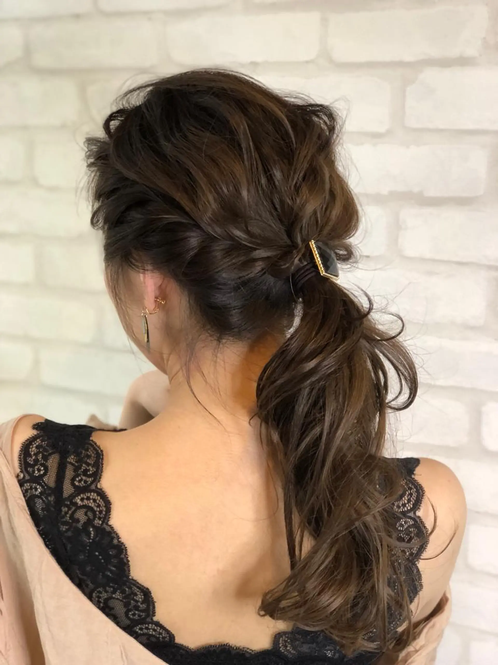 セミロング カラー パーマ ヘアアレンジ メンズ キッズ ネイル マツエク・マツパ premier modelsのヘアスタイル