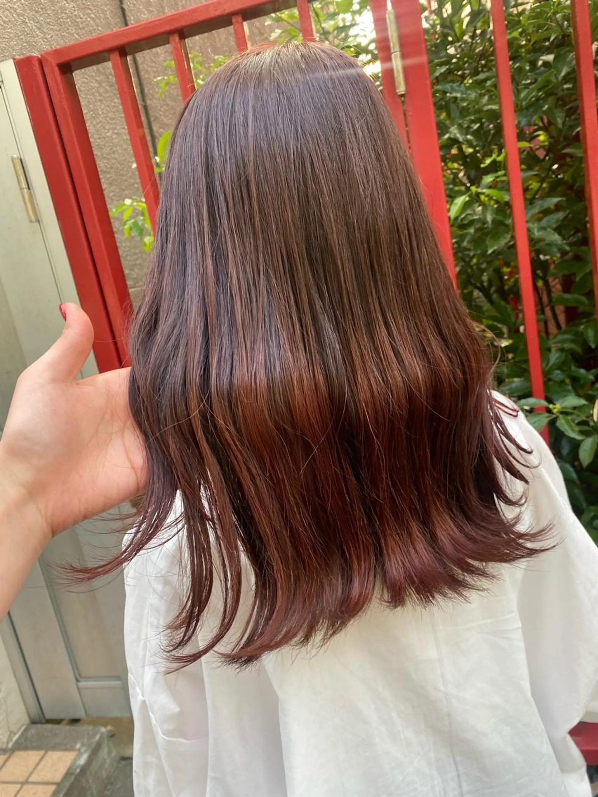 セミロング カラー ✨垢抜け✨3Dカラー 山本美侑のヘアスタイル