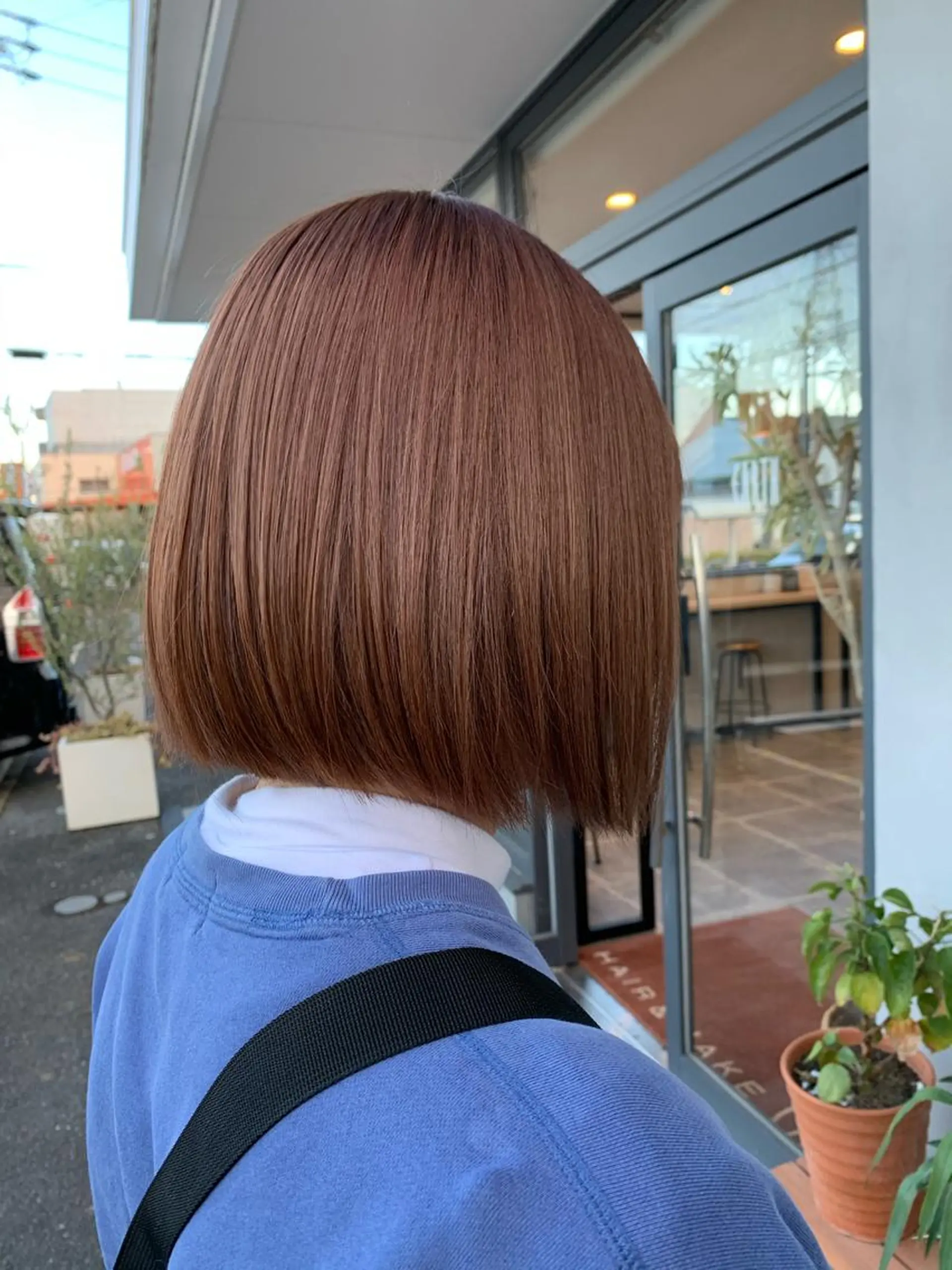 カラー ベージュカラー ブリーチ ブラウンカラー ピンクカラー ピンクベージュ 名古屋／デザイン／ ブリーチ/松井亮磨のヘアスタイル