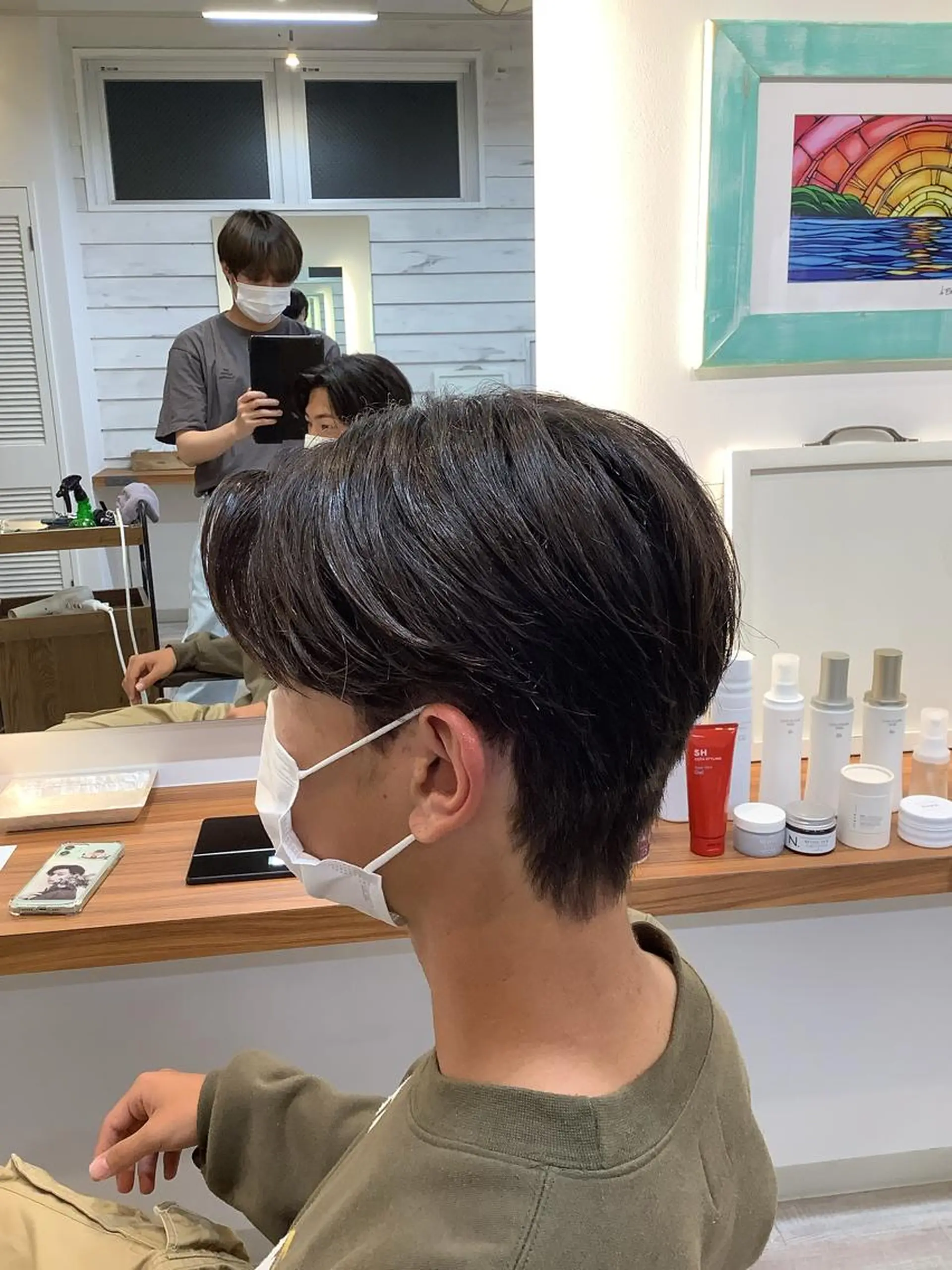 ショート メンズ 小林 崇雅　ダウンパーマのヘアスタイル